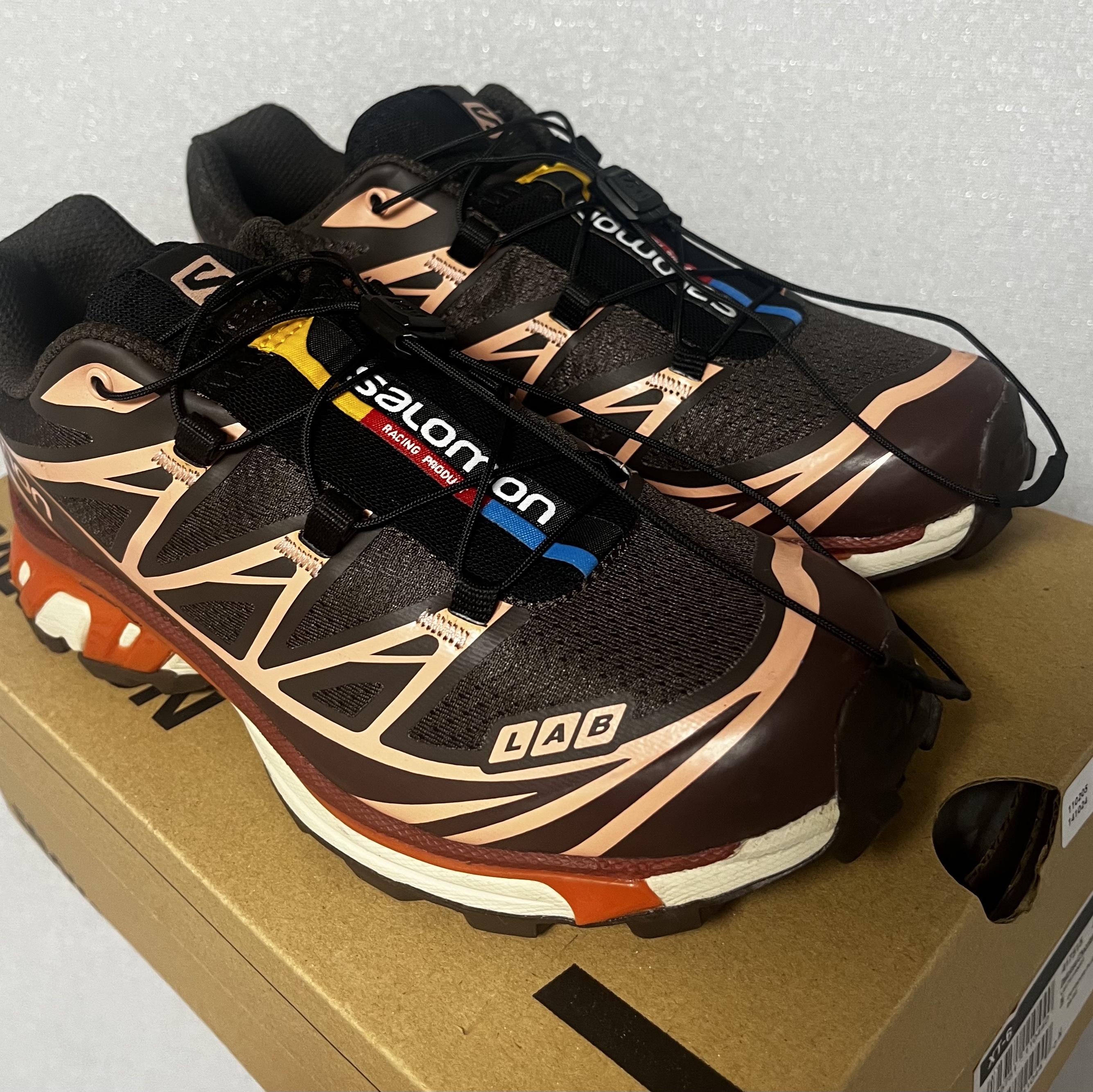 Salomon XT-6 Delicioso Chocolate Fondant 착용 스타일