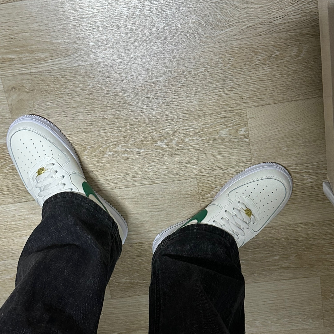 Nike Air Force 1 '07 LV8 40th Anniversary Join Forces Sail Malachite 착용 스타일