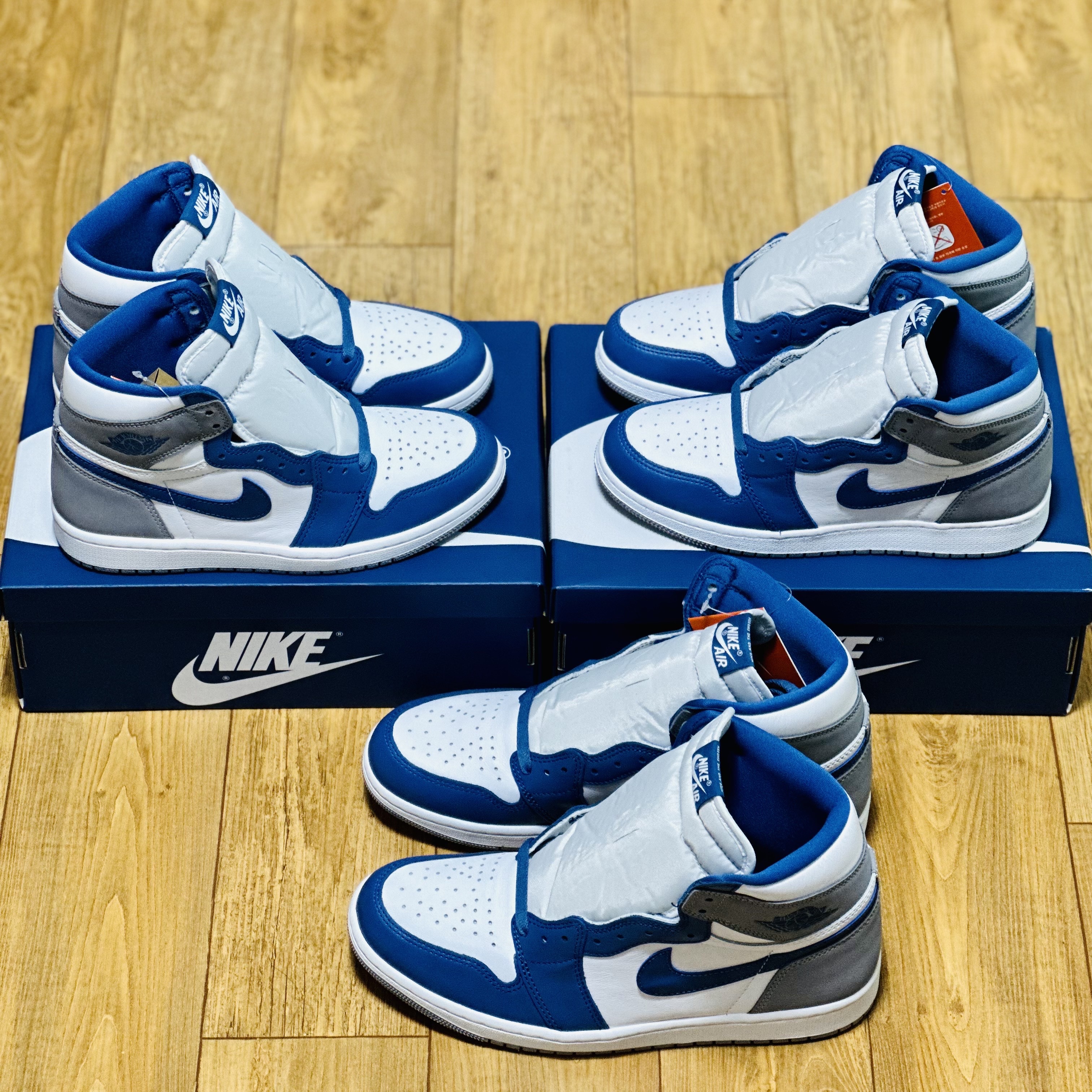 Jordan 1 Retro High OG True Blue, (GS) Jordan 1 Retro High OG True Blue 착용 스타일