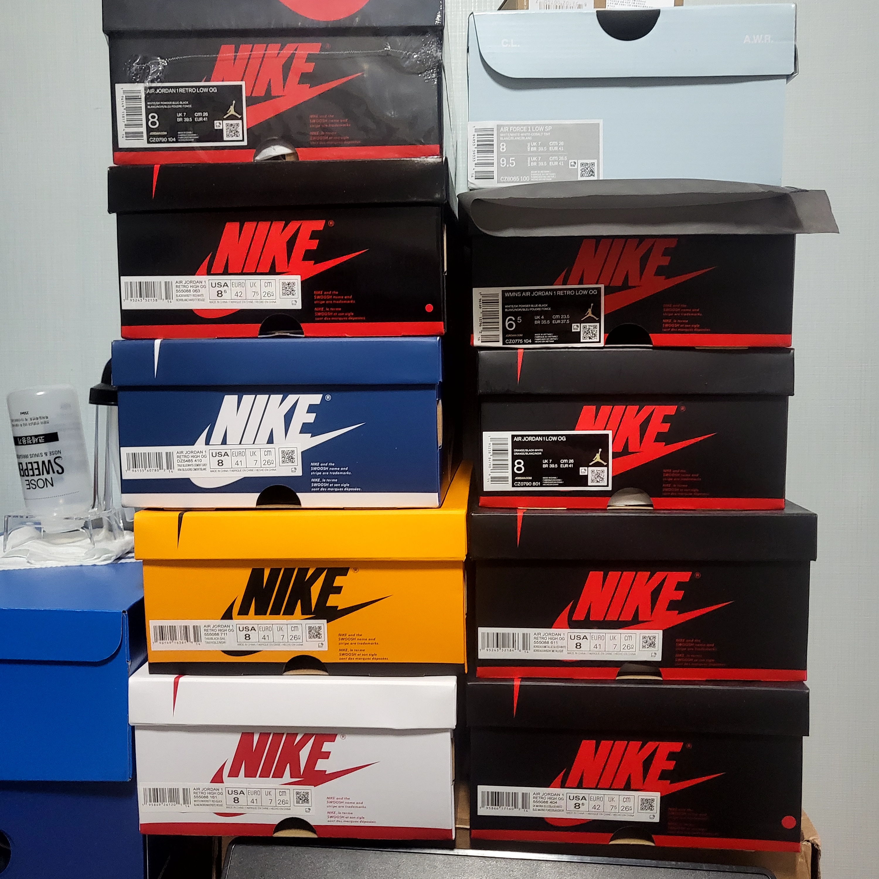 Jordan 1 Retro High OG True Blue 착용 스타일 - 4