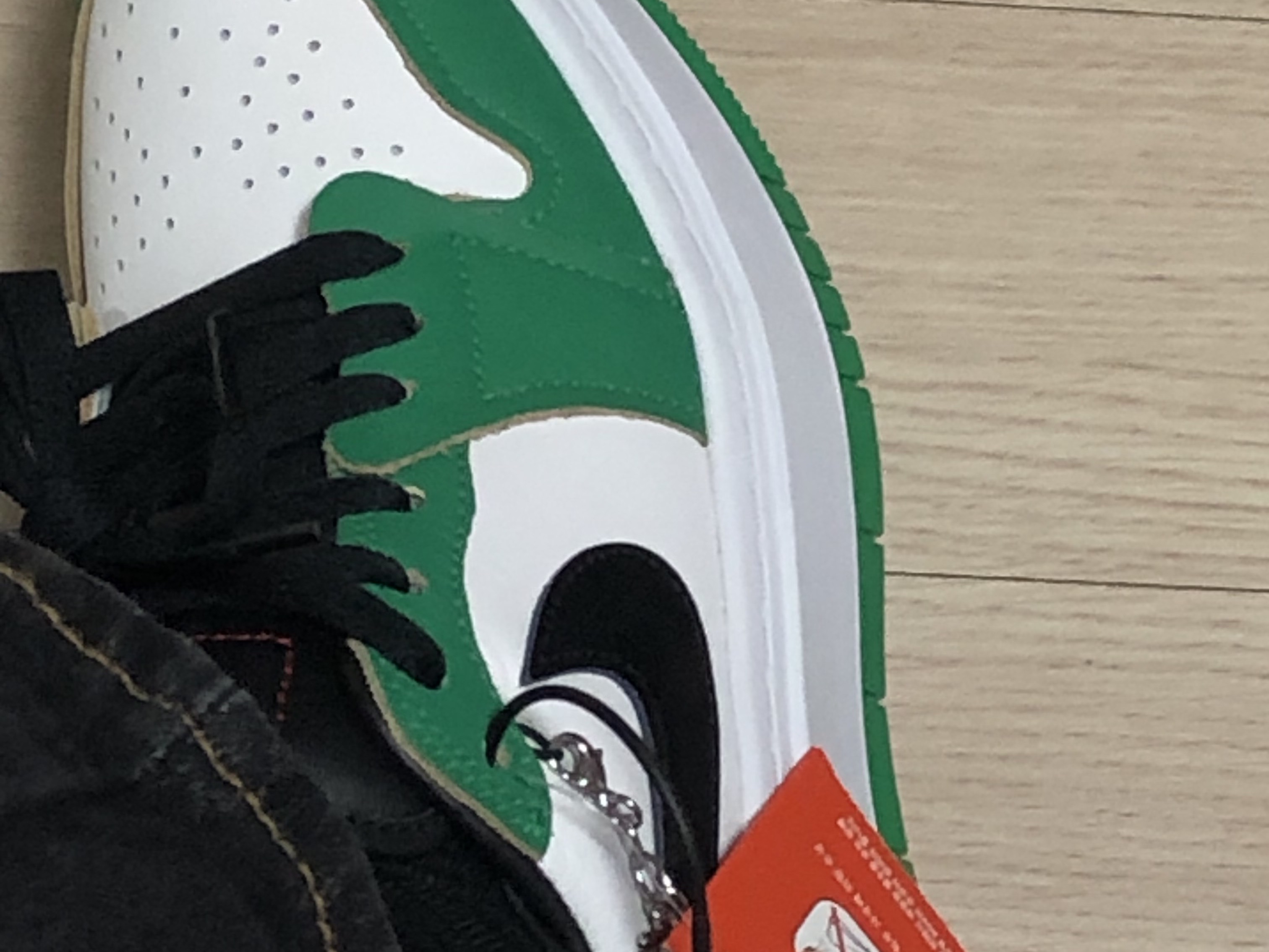 (W) Jordan 1 Elevate Low SE Lucky Green 착용 스타일 - 2