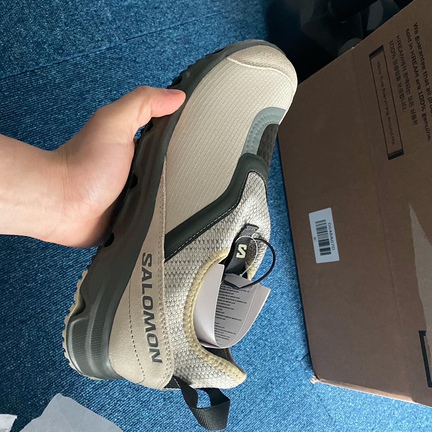 Salomon RX Snug Moss Gray 착용 스타일 - 1