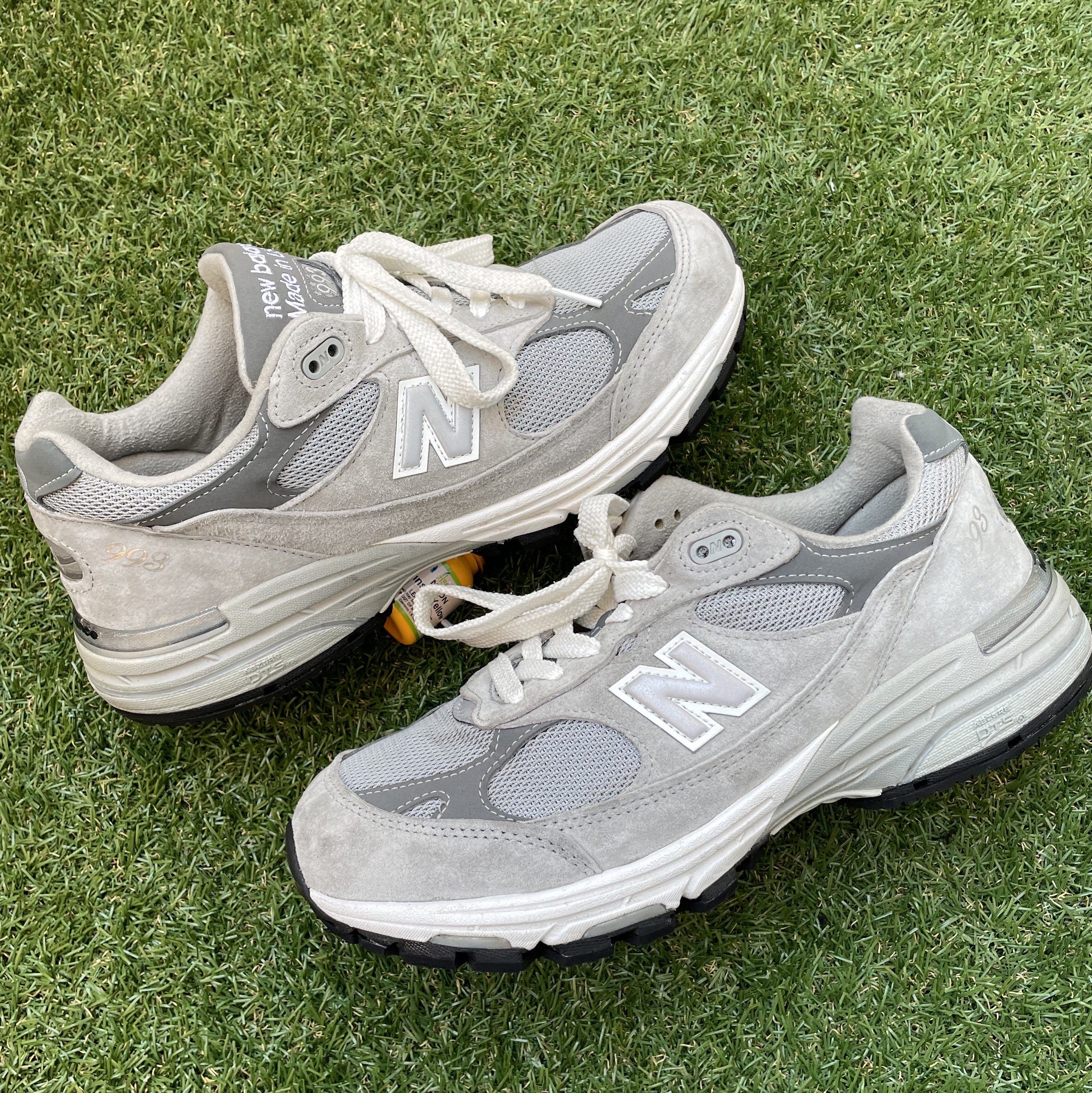 New Balance 993 Made in USA Grey - D Standard 착용 스타일 - 1