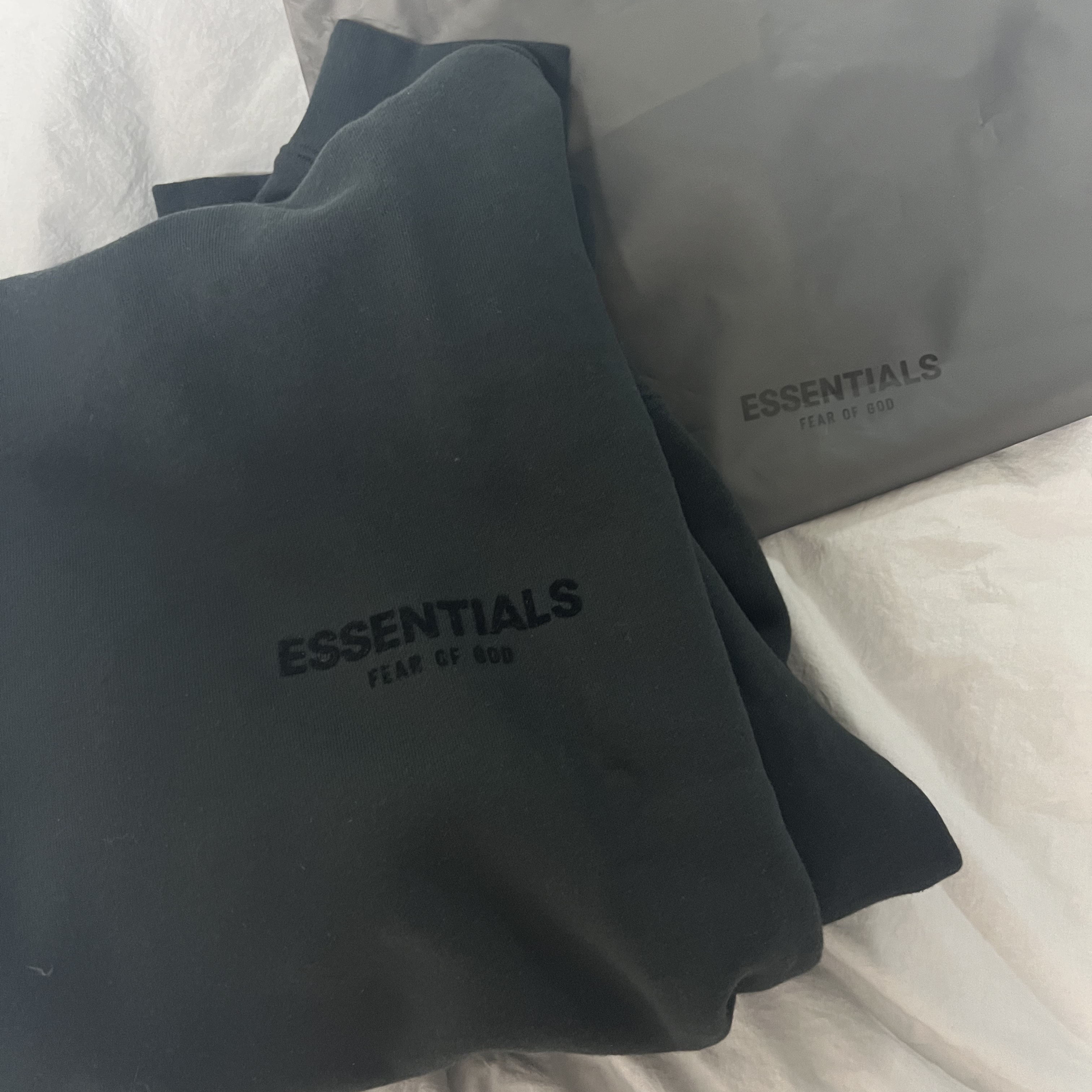 Essentials The Core Collection Hoodie Stretch Limo 착용 스타일