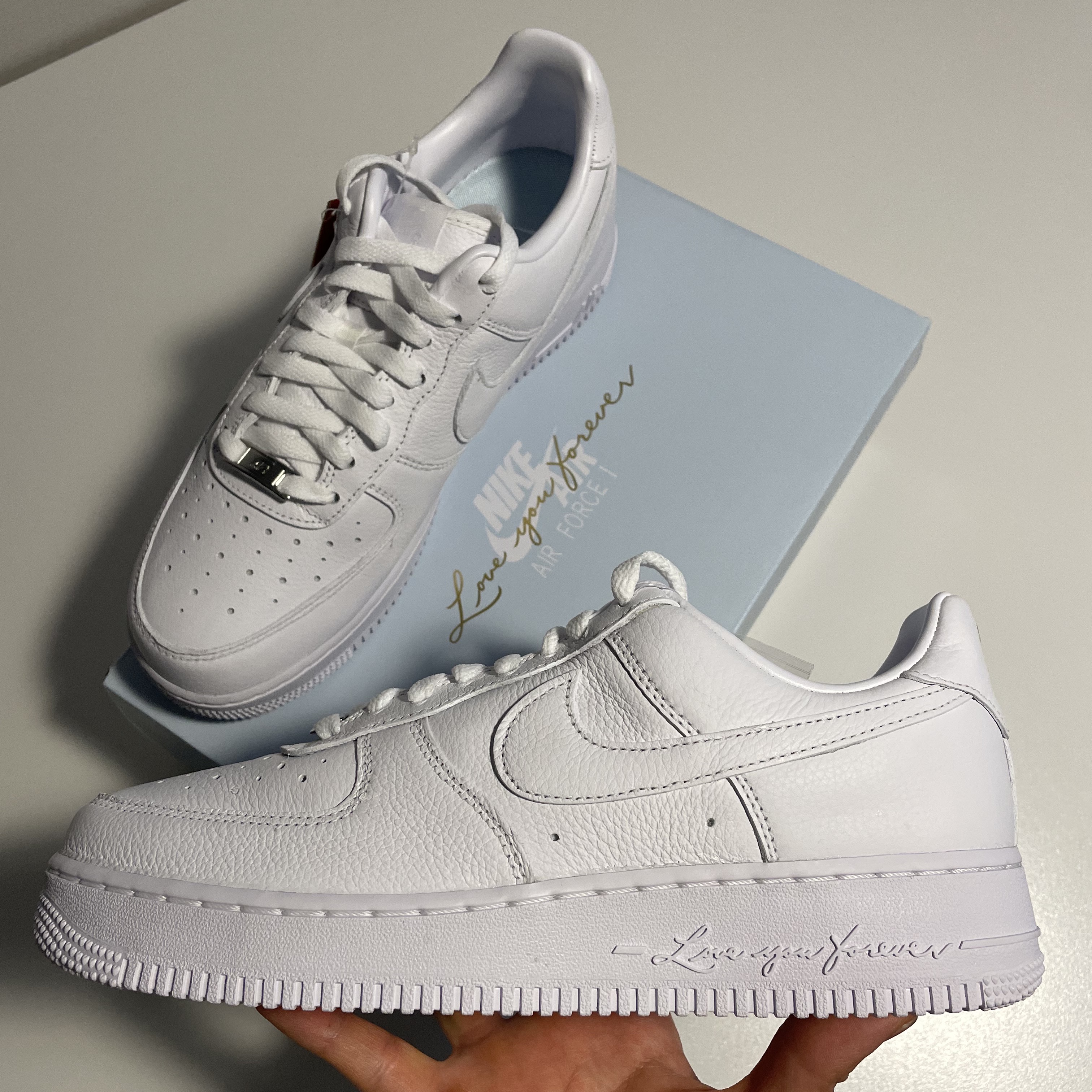 Nike x Drake Nocta Air Force 1 Low SP Certified Lover Boy White 착용 스타일