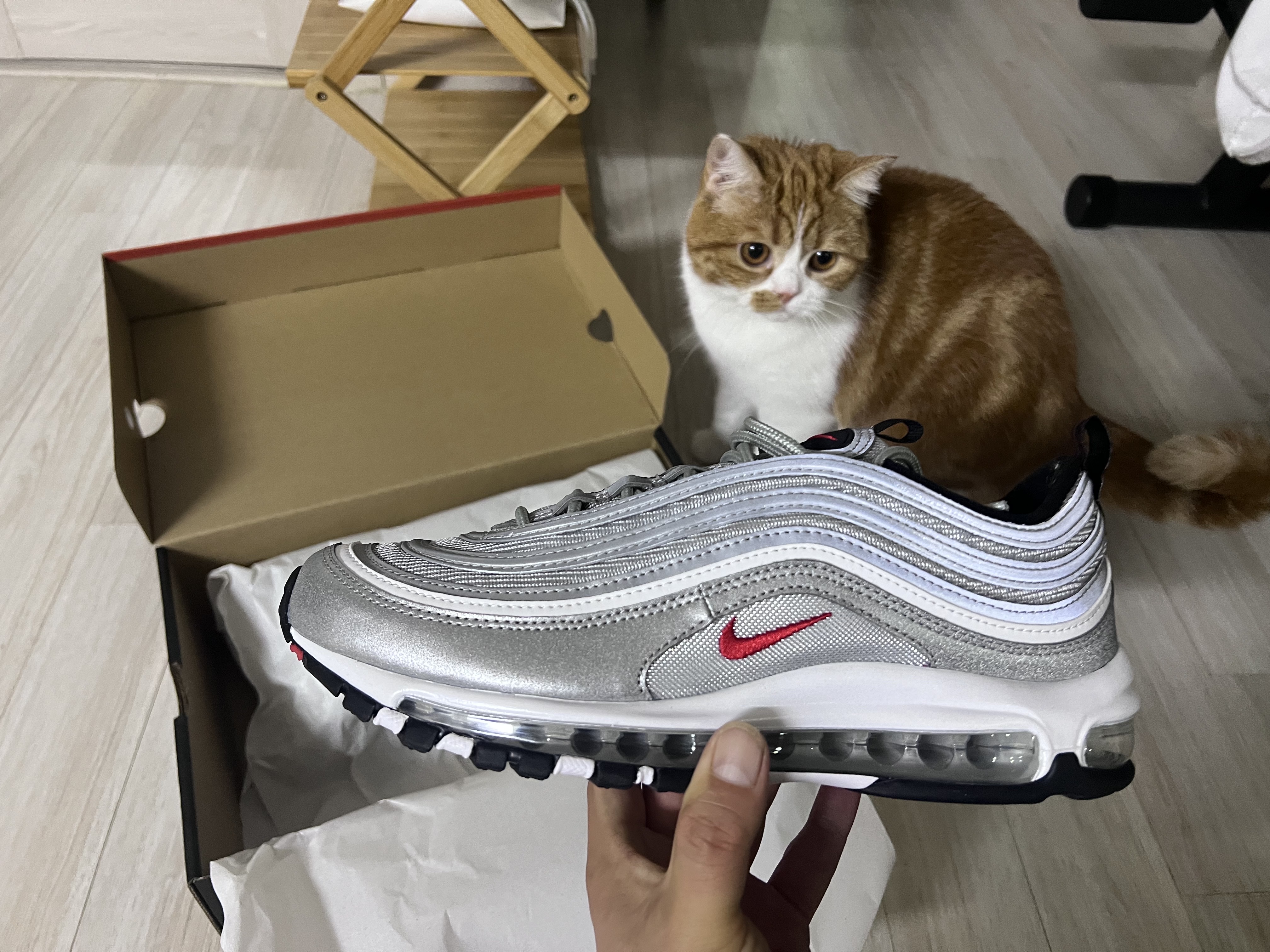 Nike Air Max 97 OG Silver Bullet 2022 착용 스타일