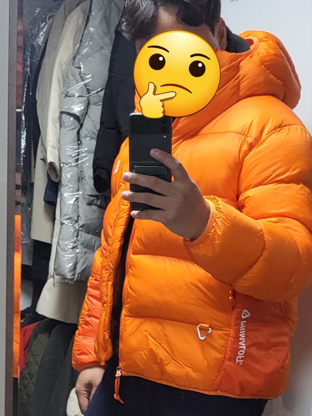 Nike ACG Therma-Fit ADV Lunar Lake Puffer Jacket Safety Orange - Asia 착용 스타일