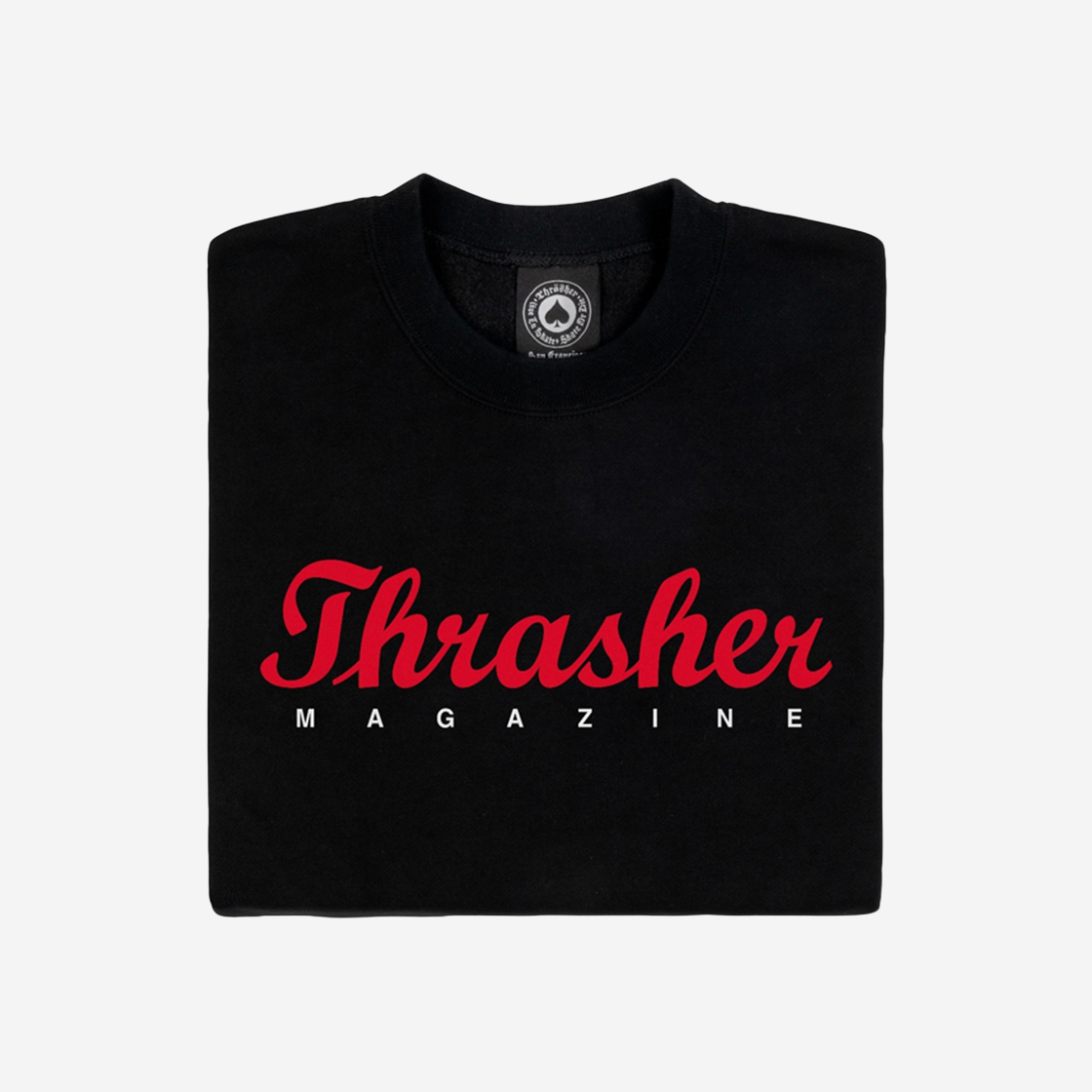 트레셔 스크립트 크루 블랙(Thrasher Script Crew Black) - 2