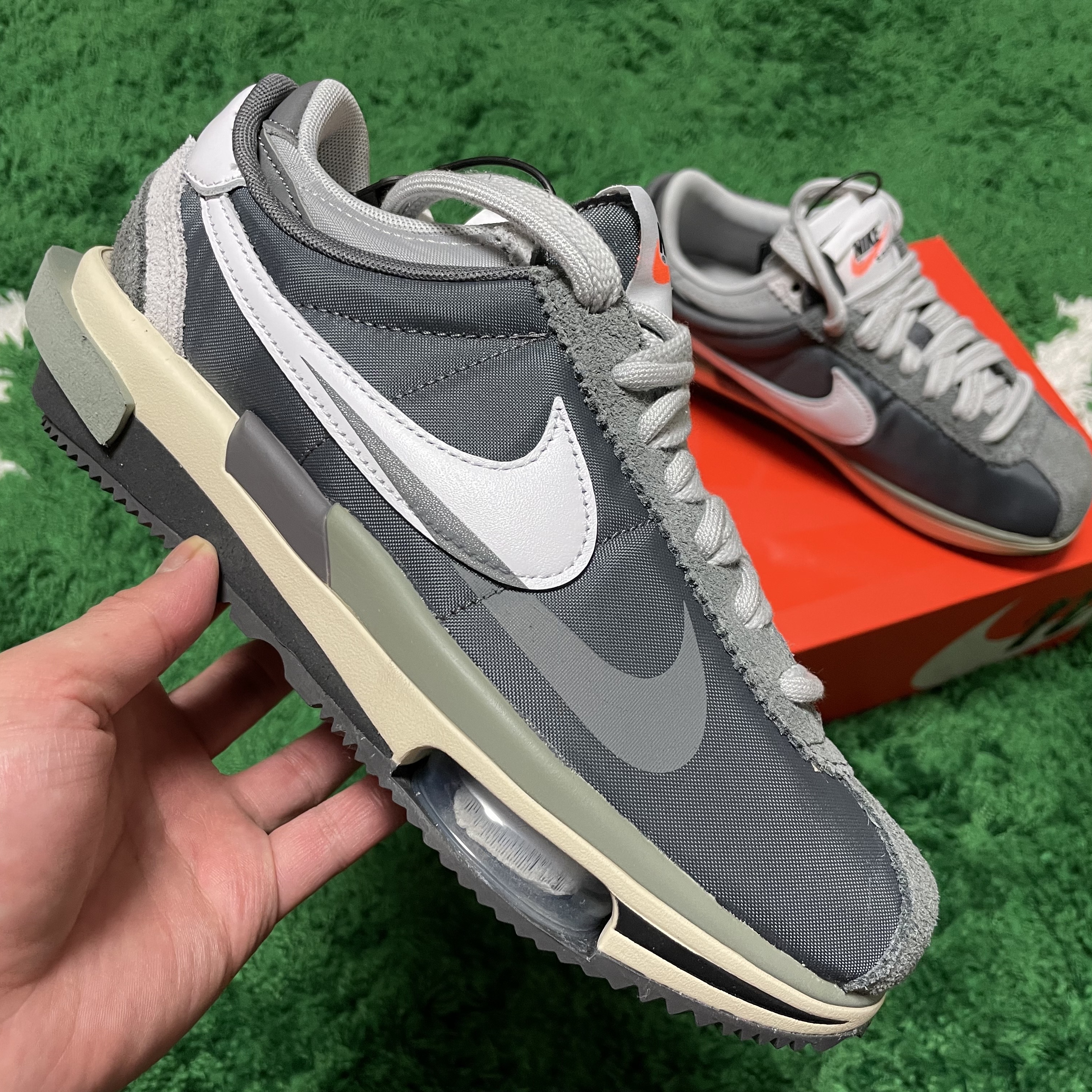 Nike x Sacai Zoom Cortez SP Iron Grey 착용 스타일