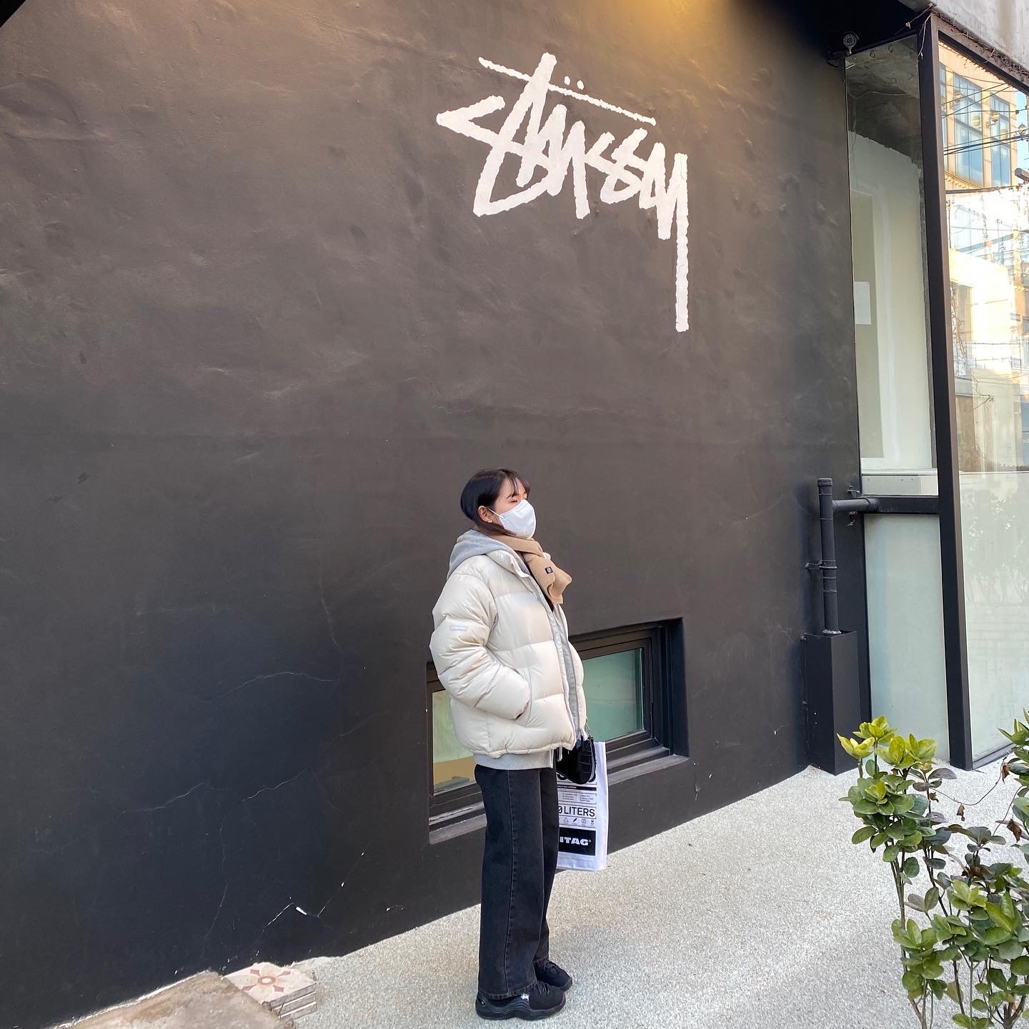 Nike x Stussy Air Penny II Black 착용 스타일 - 2