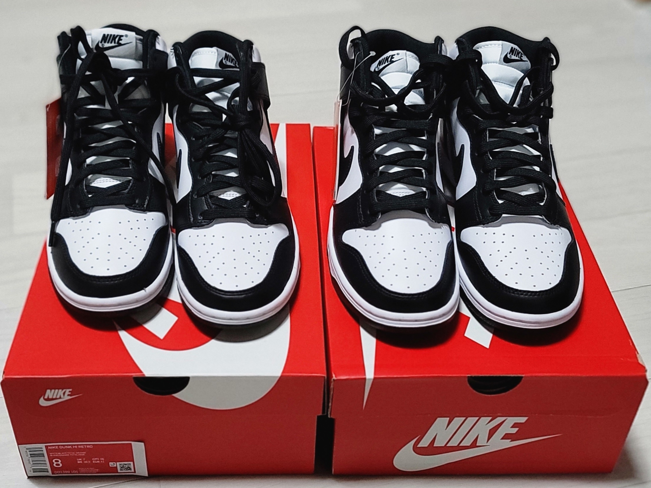 Nike Dunk High Retro Championship White 착용 스타일 - 4
