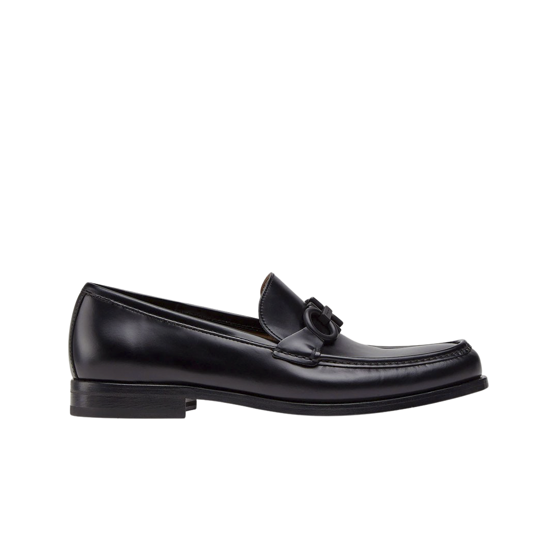 페라가모 간치니 오너먼트 모카신 블랙 - EEE(Ferragamo Moccasin with Gancini Ornament Black - EEE) - 1