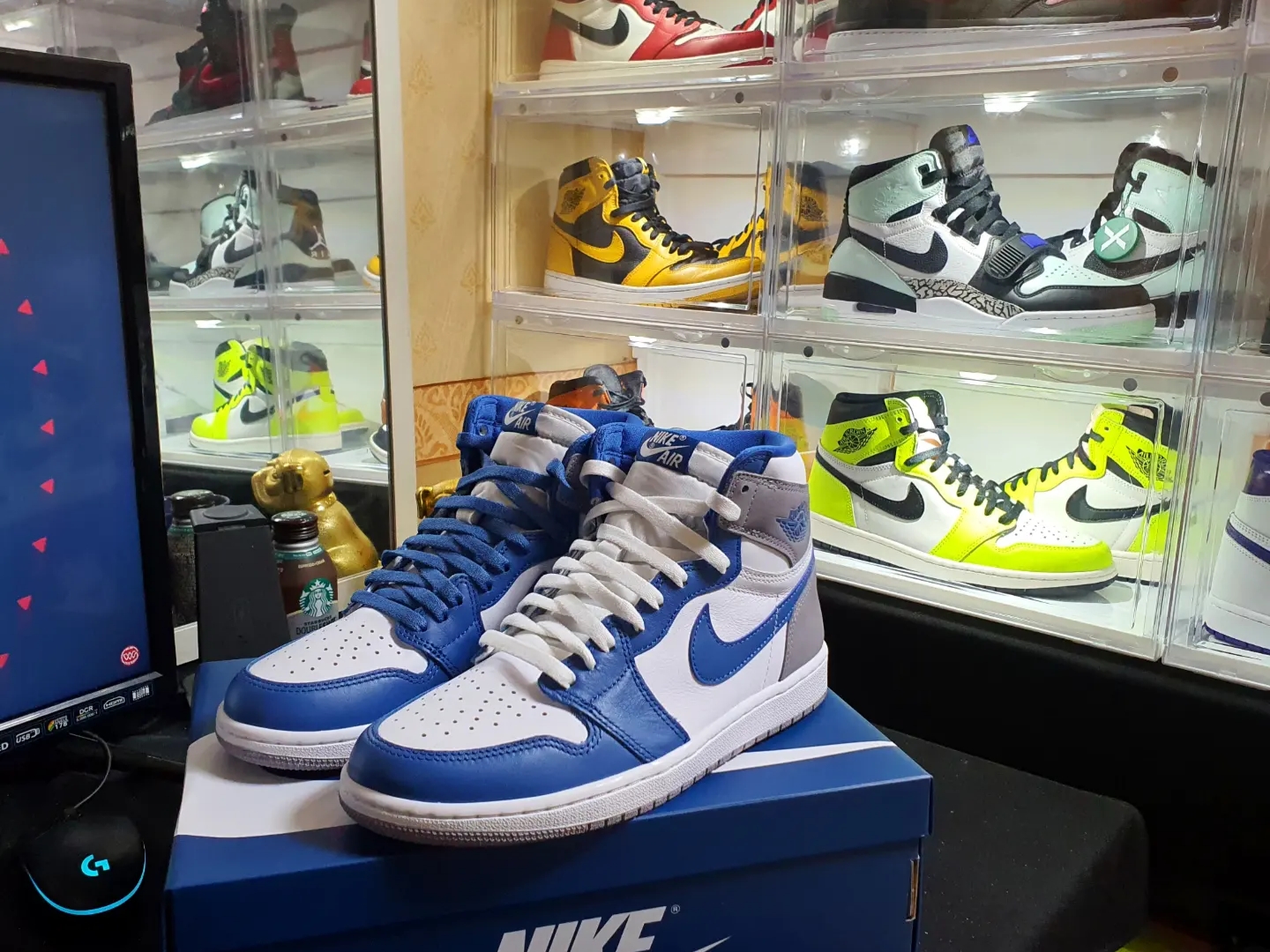 Jordan 1 Retro High OG True Blue, Jordan 1 Retro High OG Chicago 2022 착용 스타일 - 1