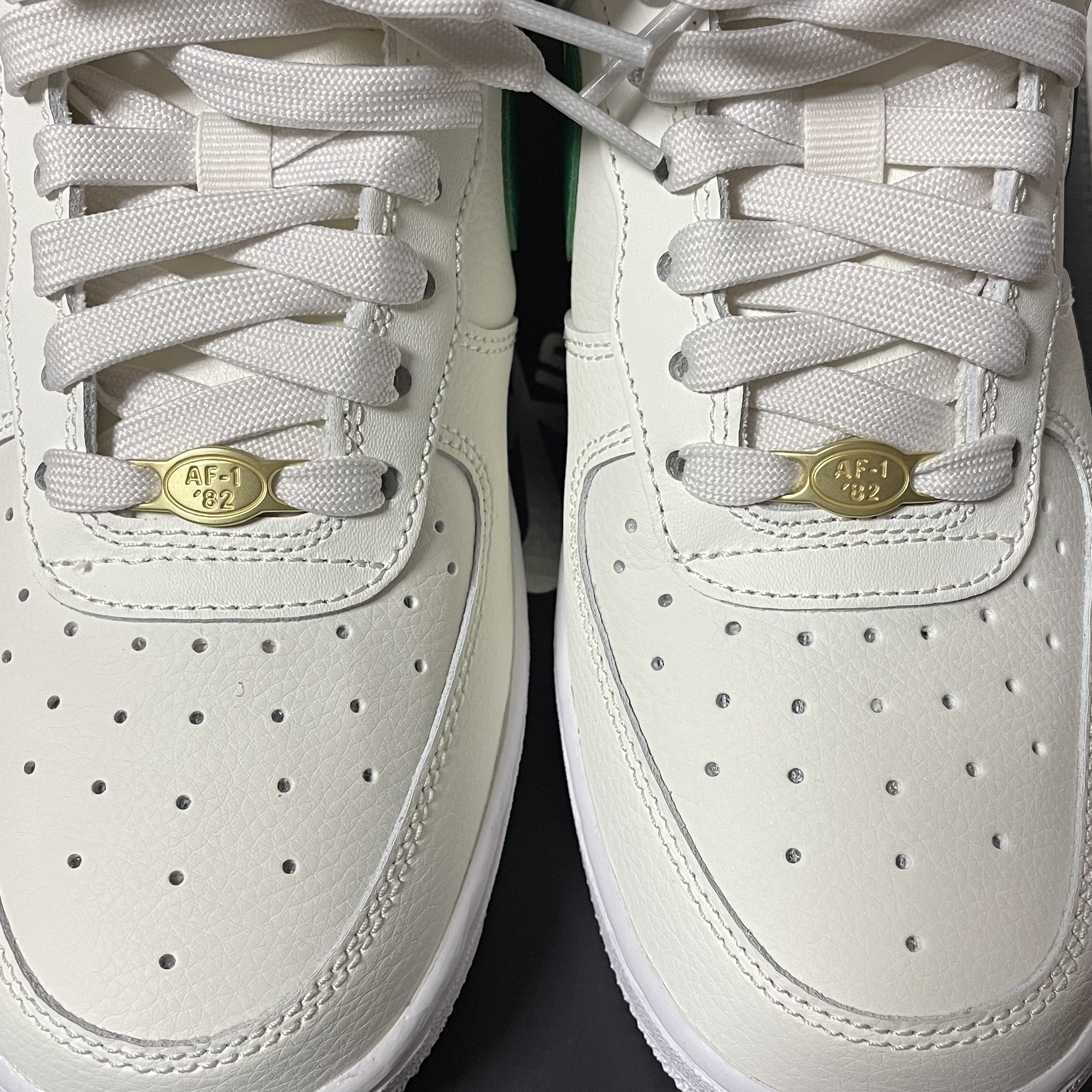 (W) Nike Air Force 1 '07 SE 40th Anniversary Join Forces Sail Malachite 착용 스타일 - 4