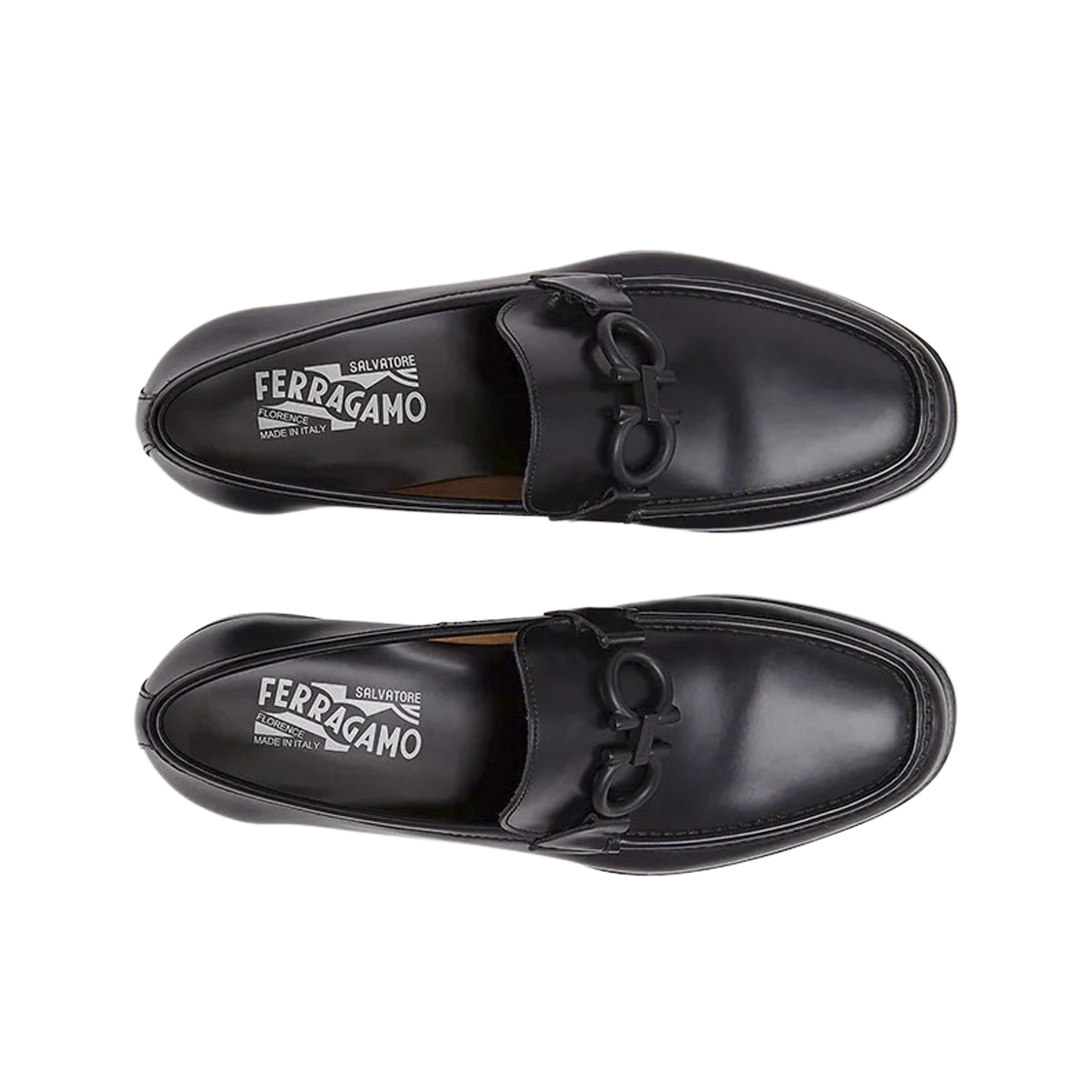 페라가모 간치니 오너먼트 모카신 블랙 - EE(Ferragamo Moccasin with Gancini Ornament Black - EE) - 2