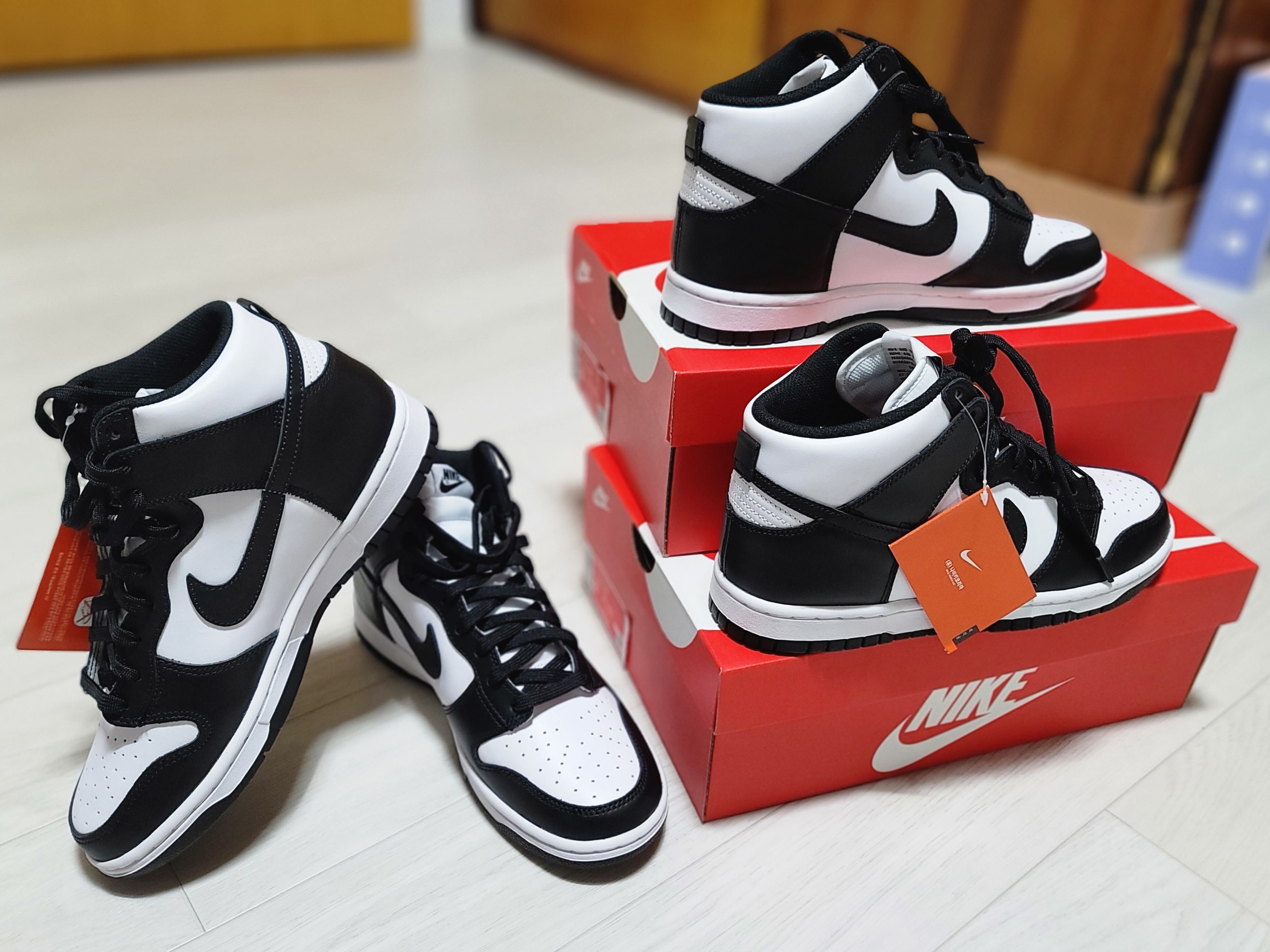 Nike Dunk High Retro Championship White 착용 스타일 - 5