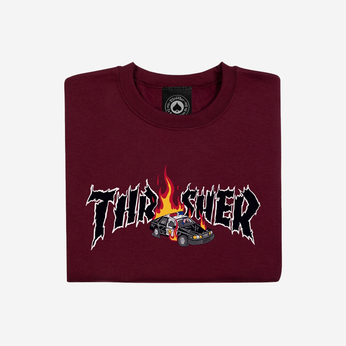 트레셔 콥 카 크루 마론(Thrasher Cop Car Crew Maroon) - 2