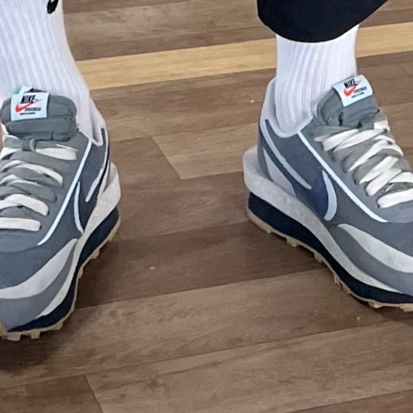 Nike x Sacai x Clot LDWaffle Cool Grey 착용 스타일 - 1