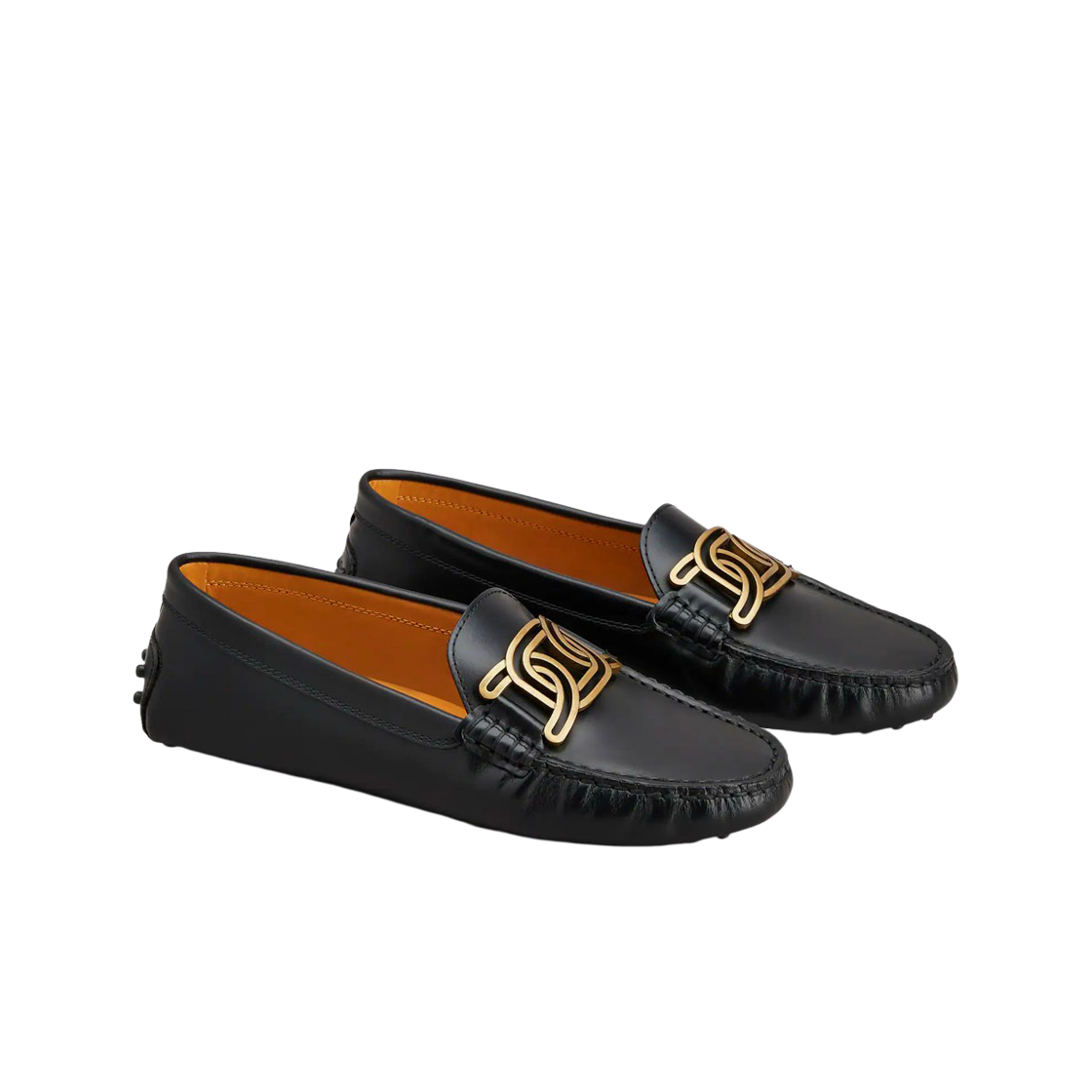 (W) 토즈 케이트 고미노 레더 드라이빙 슈즈 블랙((W) Tod's Kate Gommino Leather Driving Shoes Black) - 2