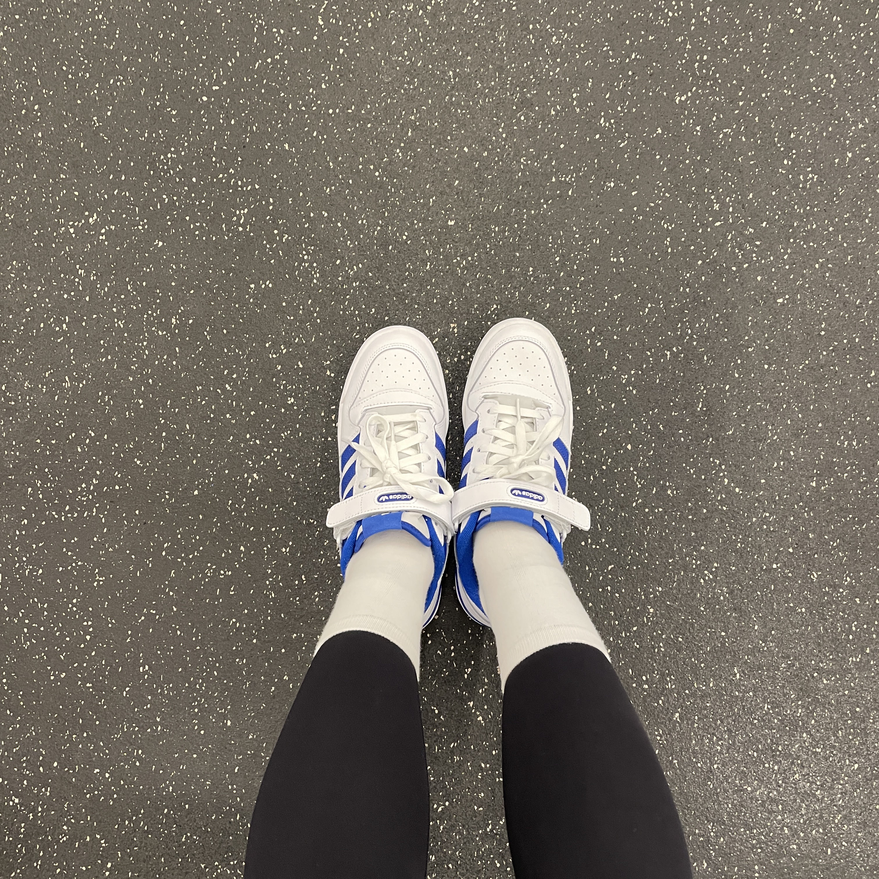 Adidas Forum Low White Royal Blue 착용 스타일