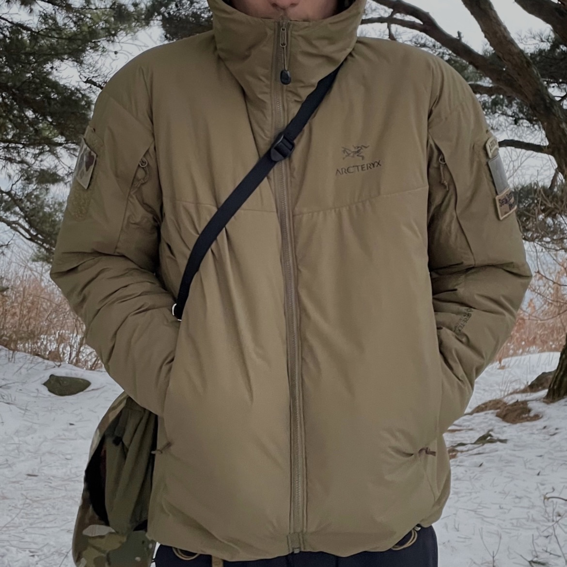 Arc'teryx LEAF Cold WX Hoody LT Gen 2 Crocodile 착용 스타일