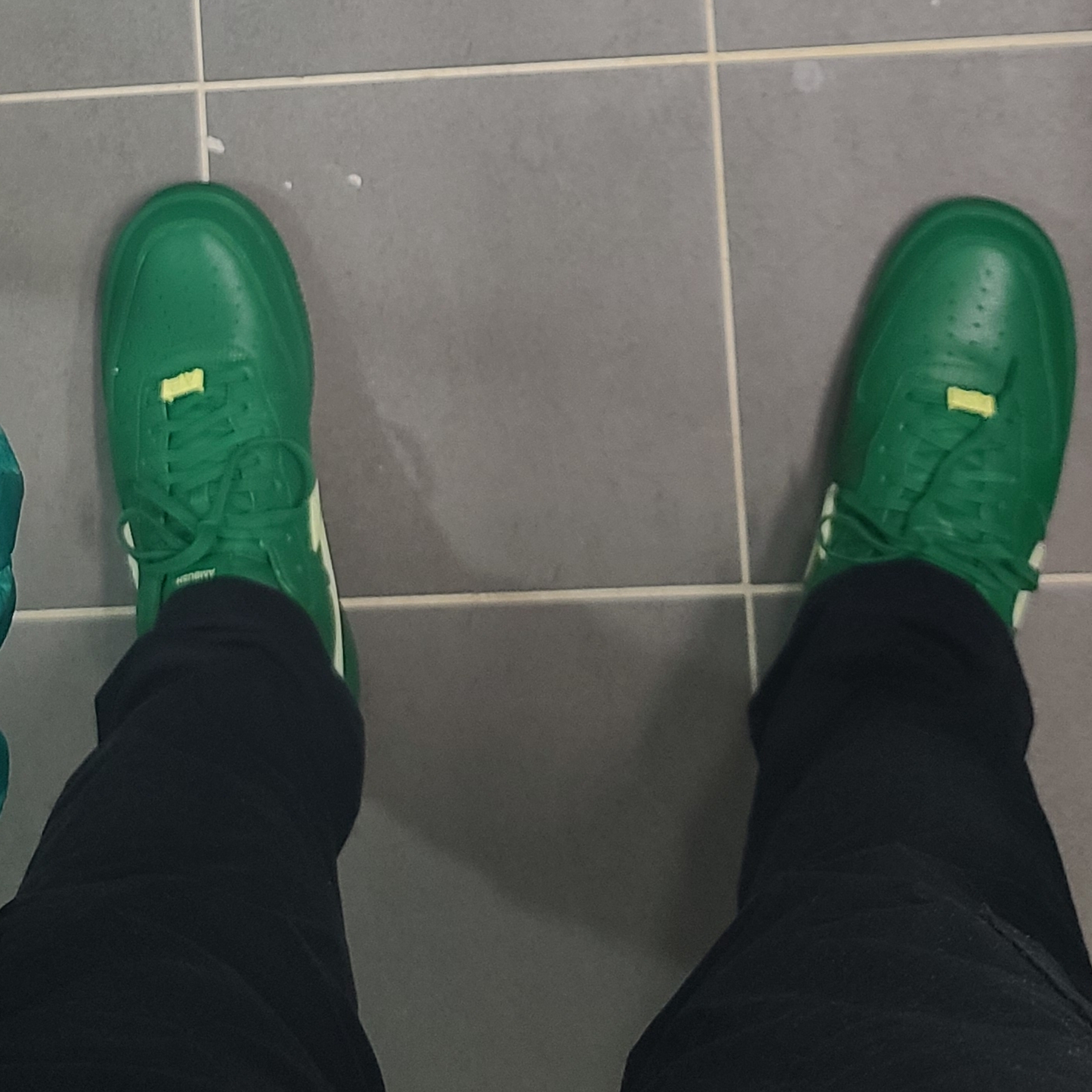 Nike x Ambush Air Force 1 Low SP Pine Green and Citron 착용 스타일