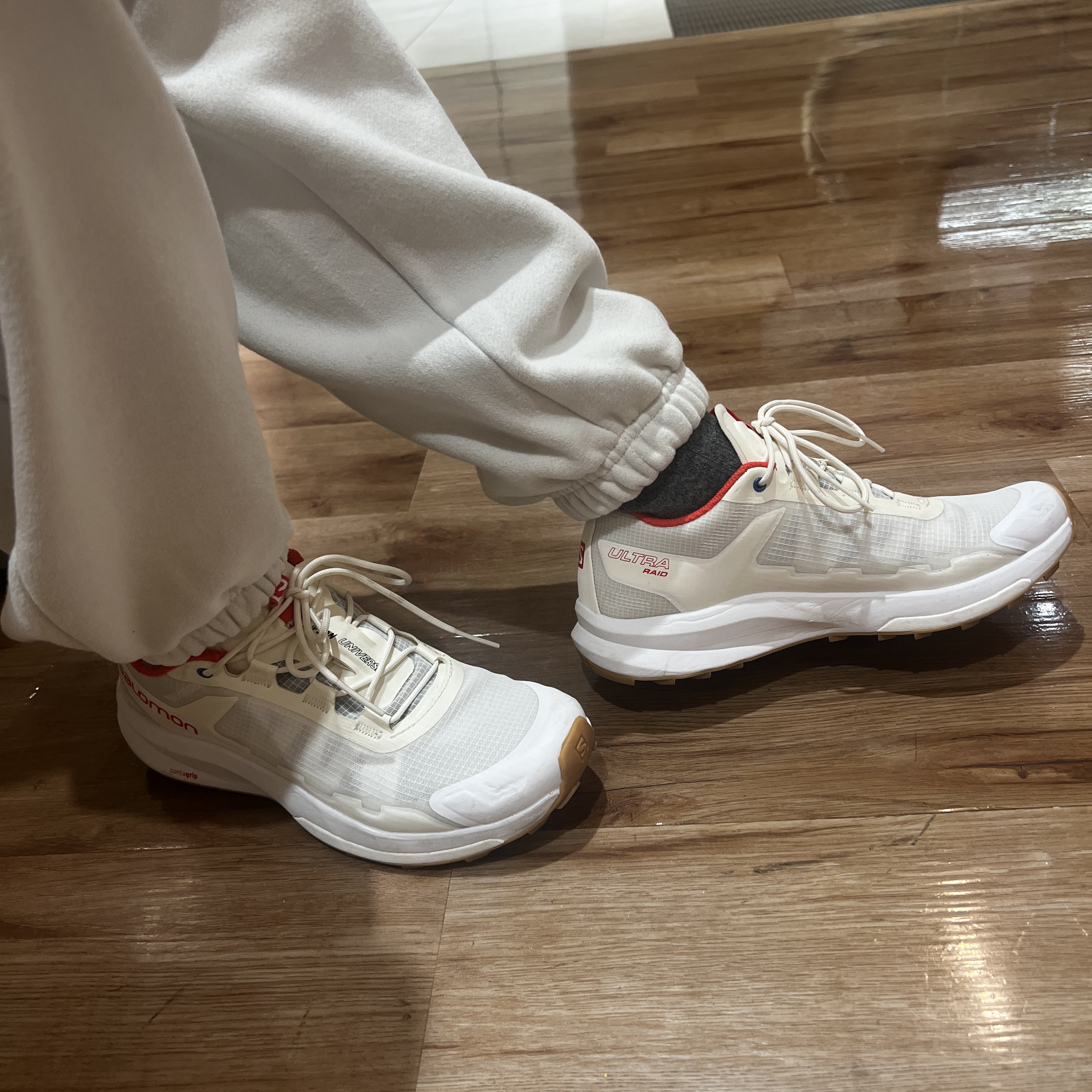 Salomon x Copson Ultra Raid White 착용 스타일