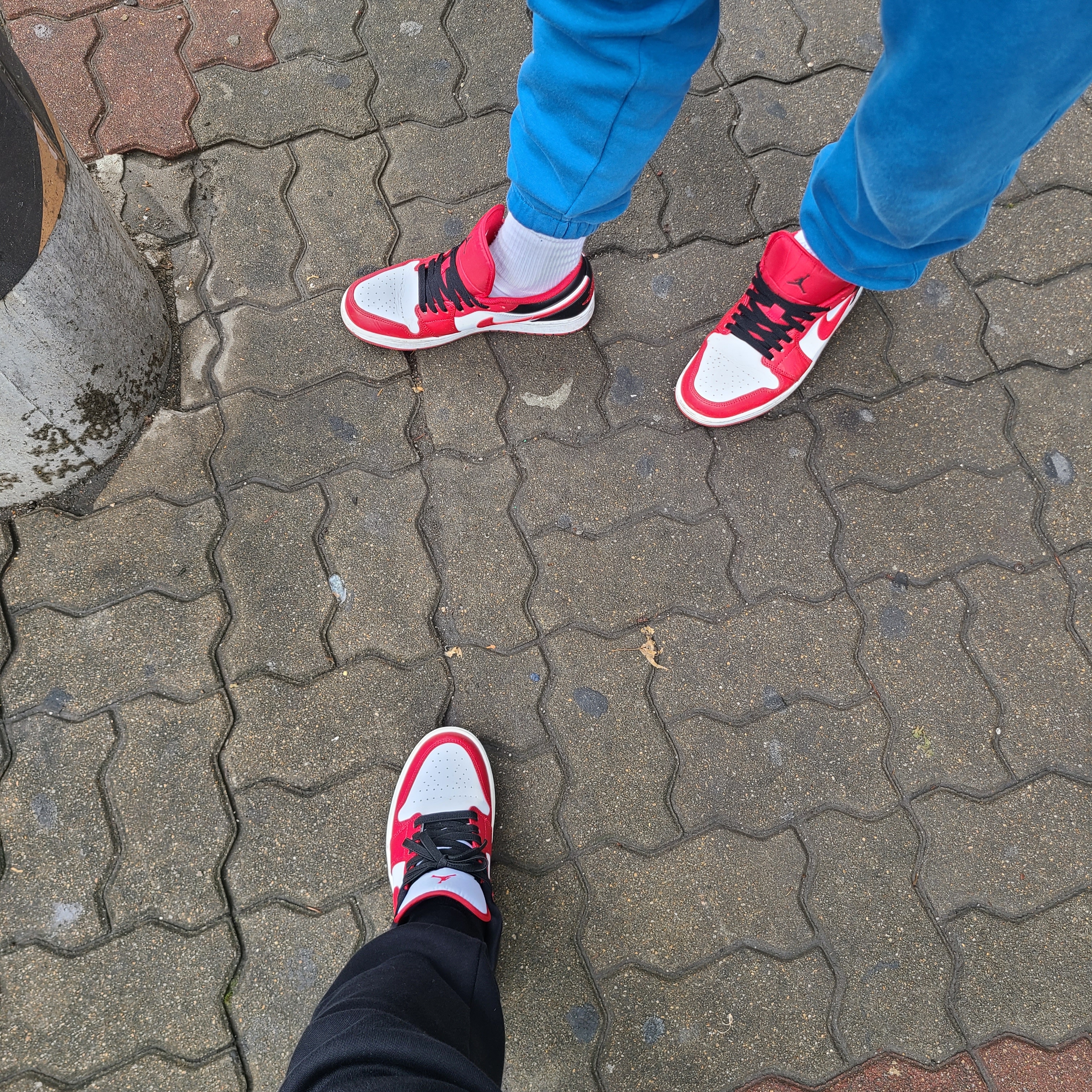 (W) Jordan 1 Low White Gym Red 착용 스타일