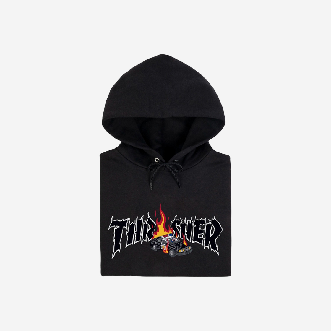 트레셔 콥 카 후드 블랙(Thrasher Cop Car Hood Black) - 2