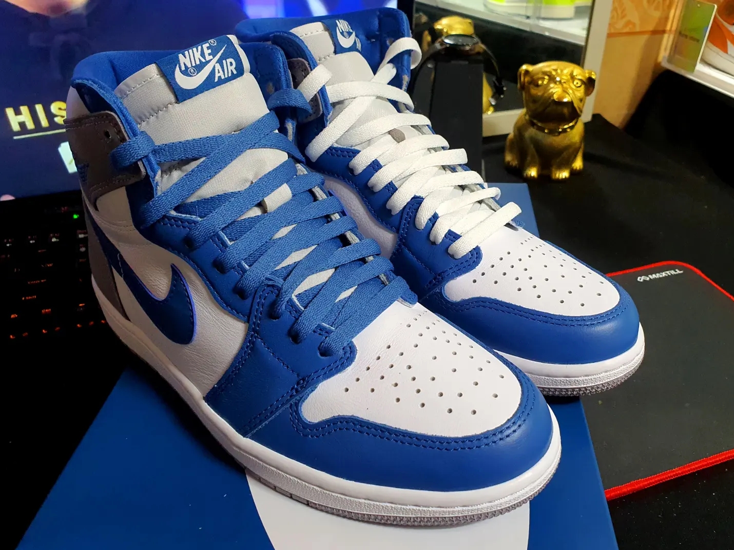 Jordan 1 Retro High OG True Blue, Jordan 1 Retro High OG Chicago 2022 착용 스타일 - 3
