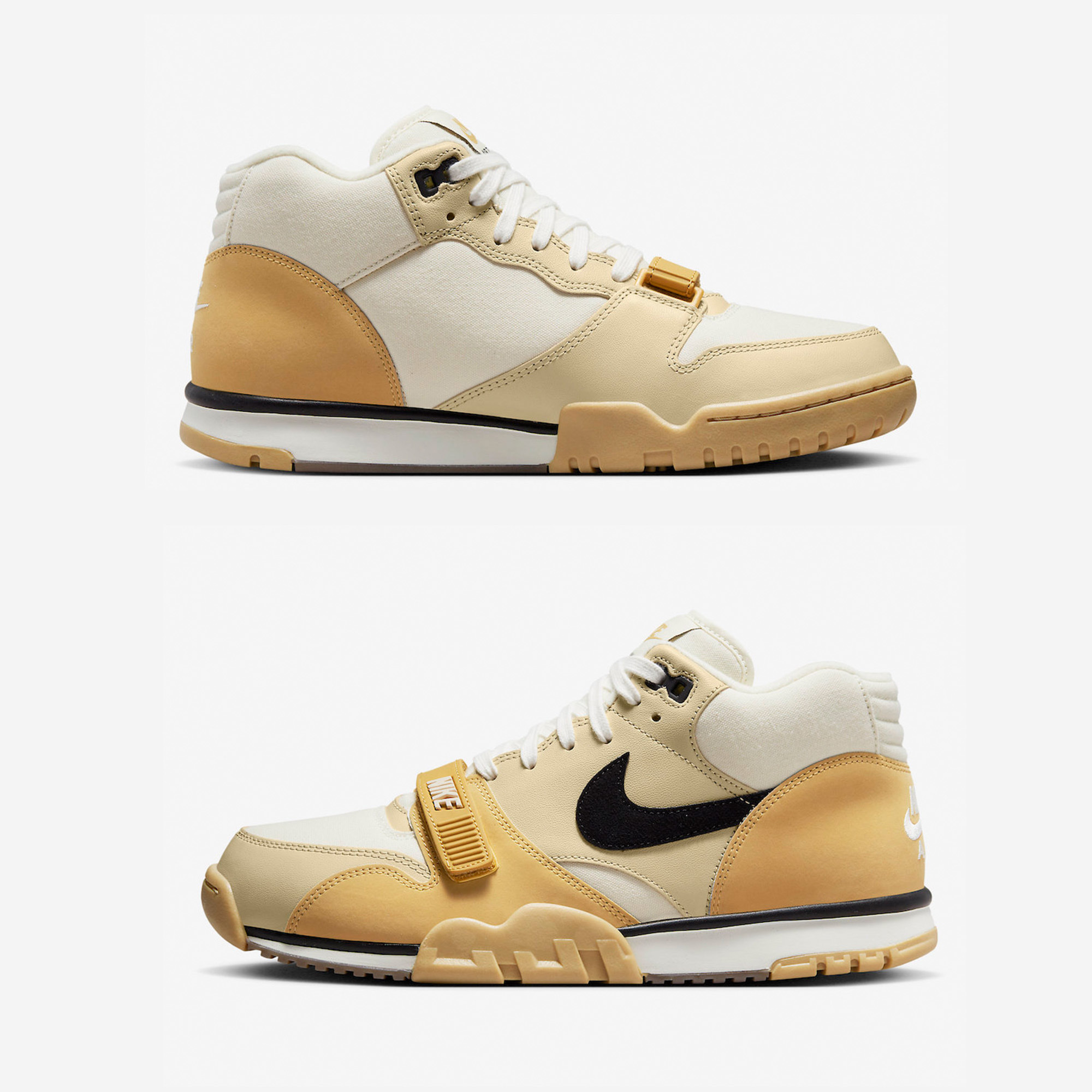 Nike Air Trainer 1 Wheat Gold 착용 스타일 - 3