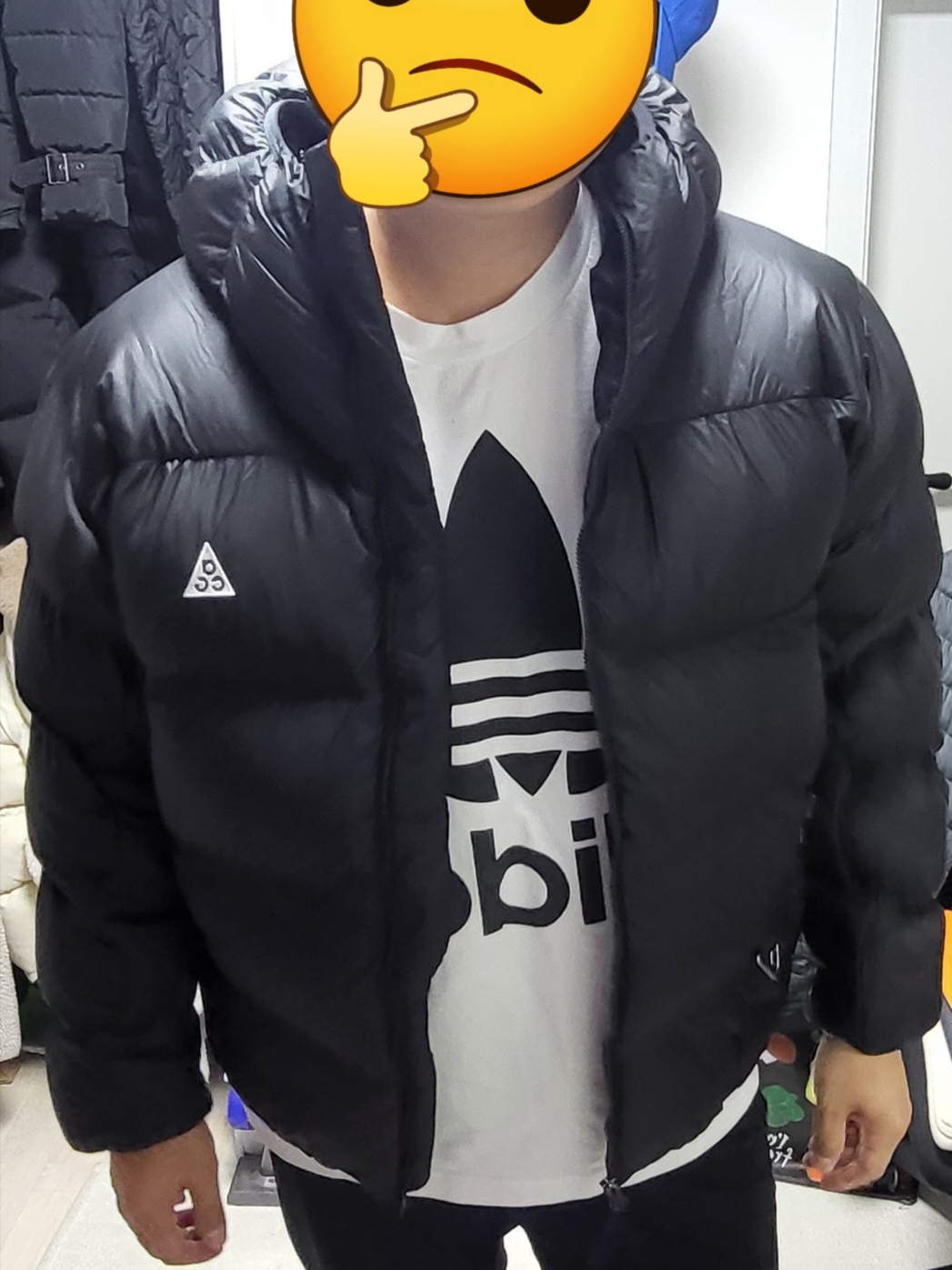 Nike ACG Therma-Fit ADV Lunar Lake Puffer Jacket Black - Asia 착용 스타일