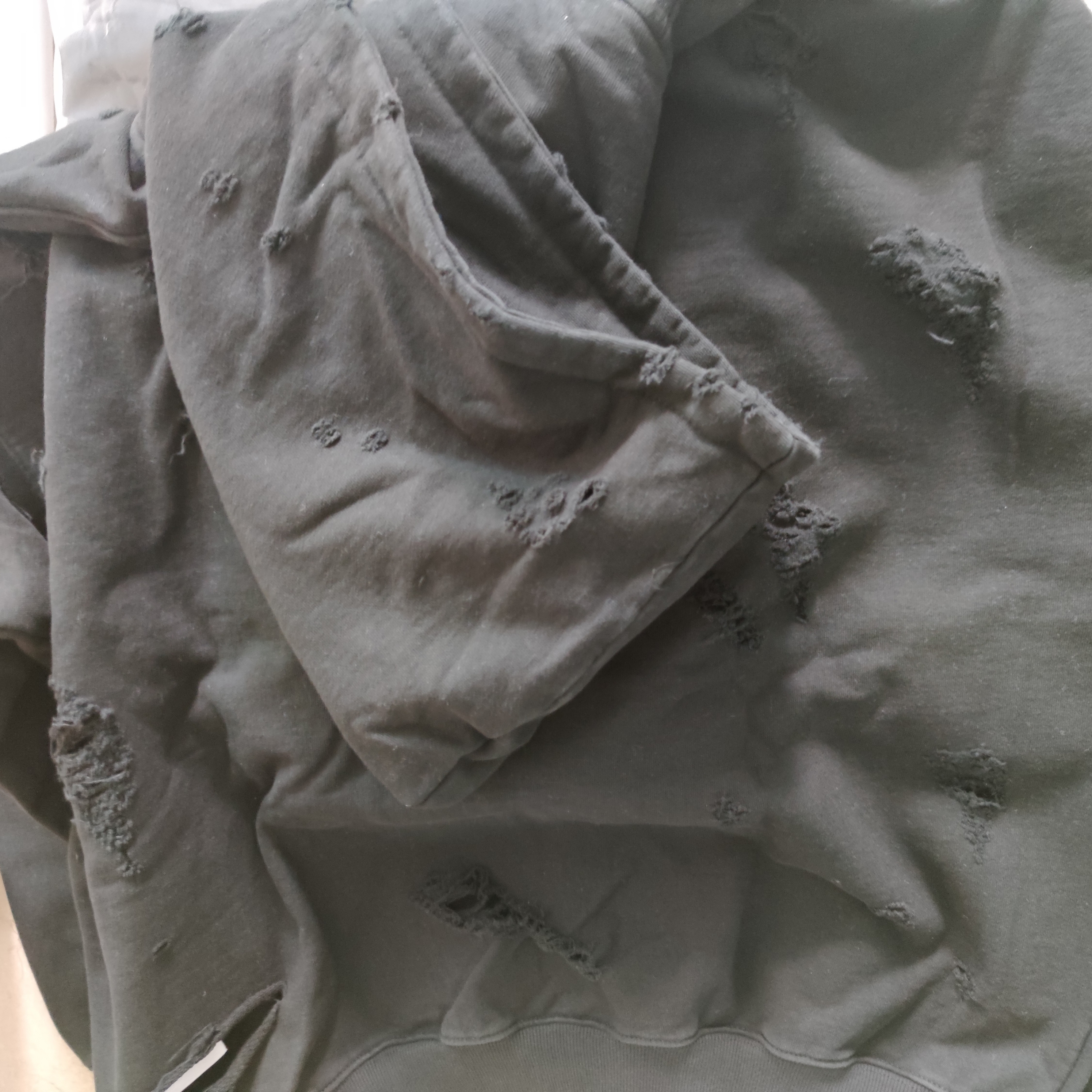 Undermycar Otter Oversized Damage-Washed Hood Zip-Up Sepia - 22FW 착용 스타일 - 4