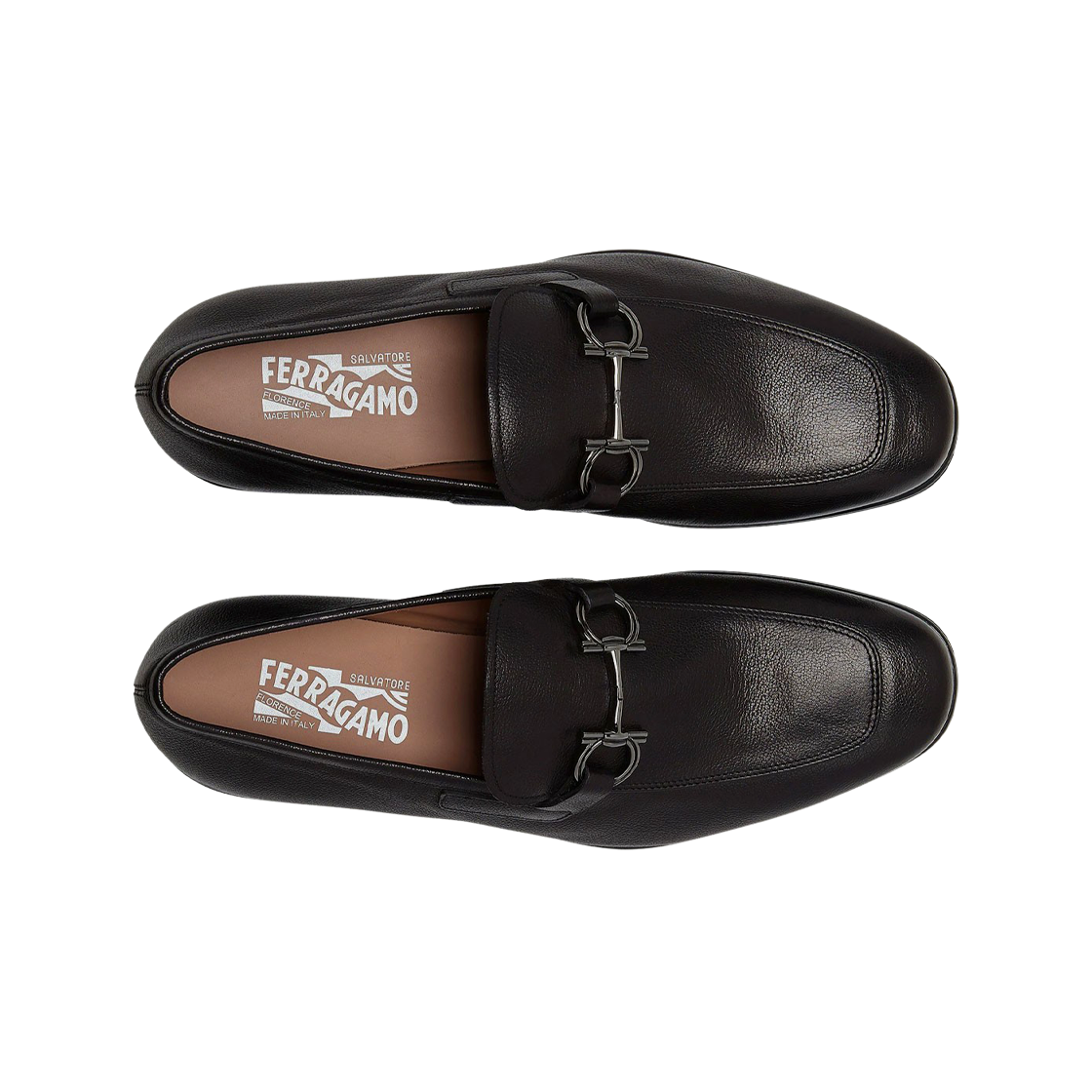 페라가모 간치니 오너먼트 모카신 블랙 - EE(Ferragamo Moccasin with Gancini Ornament Black - EE) - 2