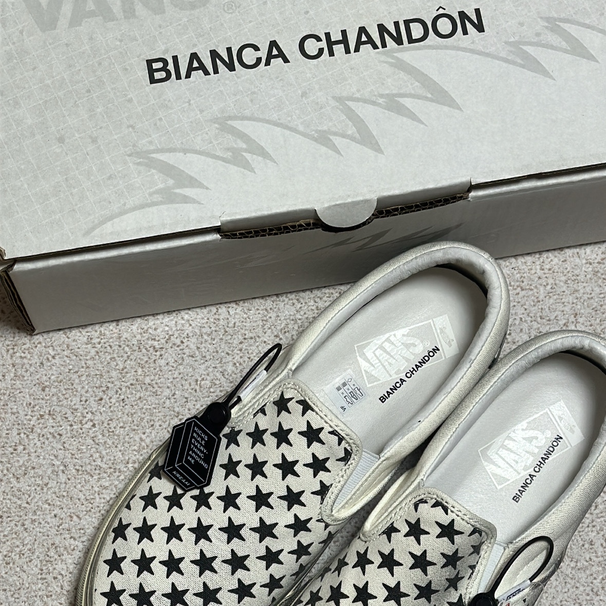 Vans Vault x Bianca Chandon Classic Slip-On LX Stressed Black White 착용 스타일