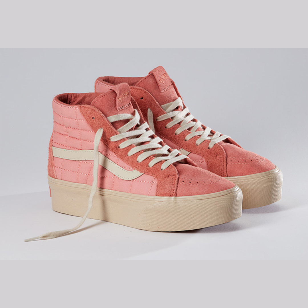 Vans Vault x Joe Freshgoods SK8-Hi Reissue Platform VLT LX Coral Almond, Vans Vault x Joe Freshgoods SK8-Hi Reissue Platform VLT LX Camel 착용 스타일 - 2