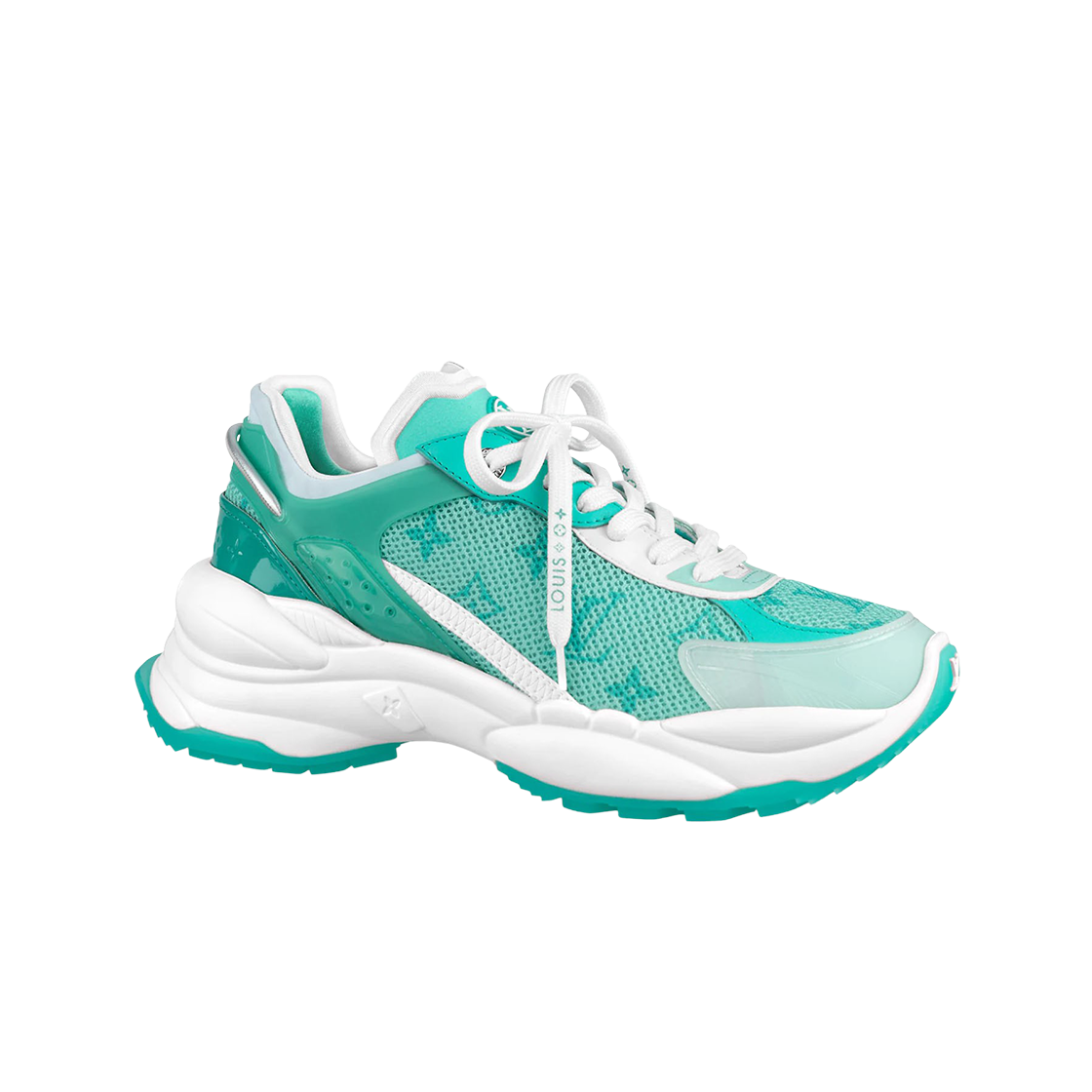 (W) 루이비통 런 55 스니커즈 버트 도오((W) Louis Vuitton Run 55 Sneaker Vert D'Eau) - 1
