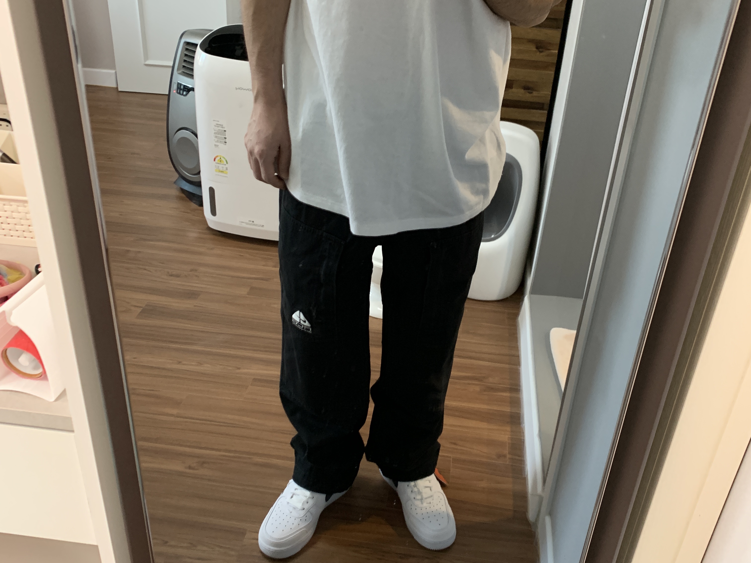 Supreme x Nike ACG Belted Denim Pants Black - 22FW 착용 스타일 - 1
