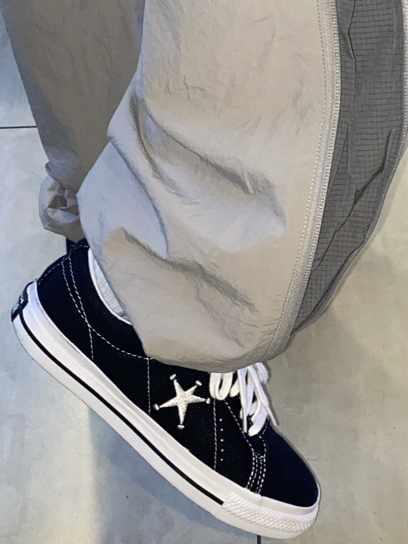Converse x Stussy One Star Ox Black 착용 스타일