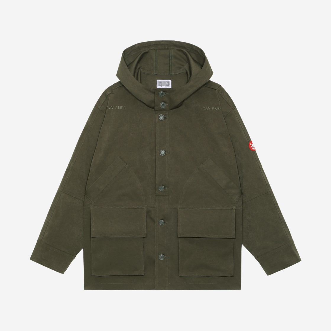 Cav Empt Heavy Pn Hood Jacket Olive - 23SS 상세 이미지 1