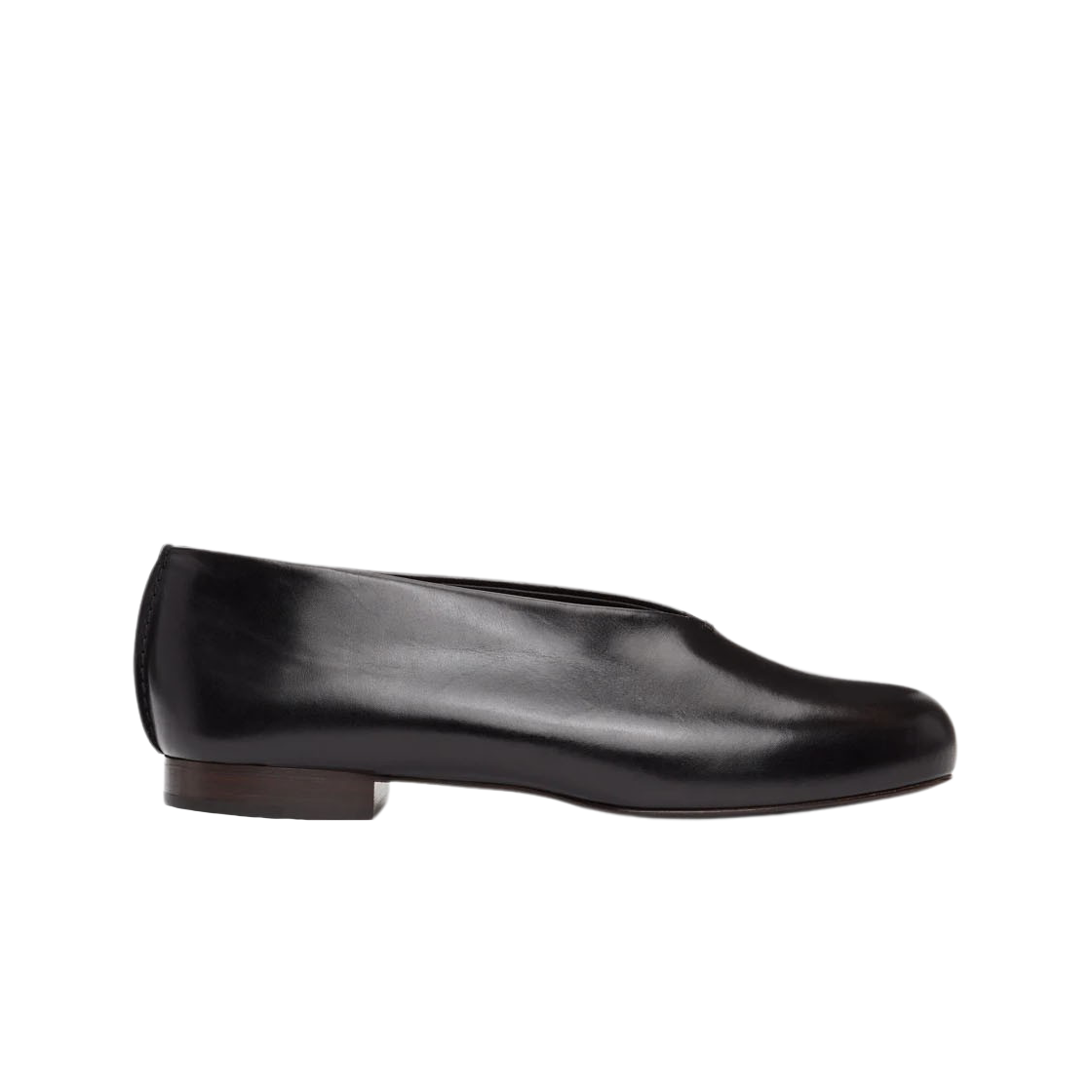 (W) 르메르 스티치 슬리퍼 블랙((W) Lemaire Stitch Slippers Black)