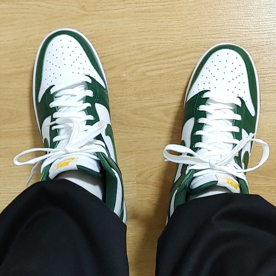 Nike Dunk High Retro Noble Green 착용 스타일