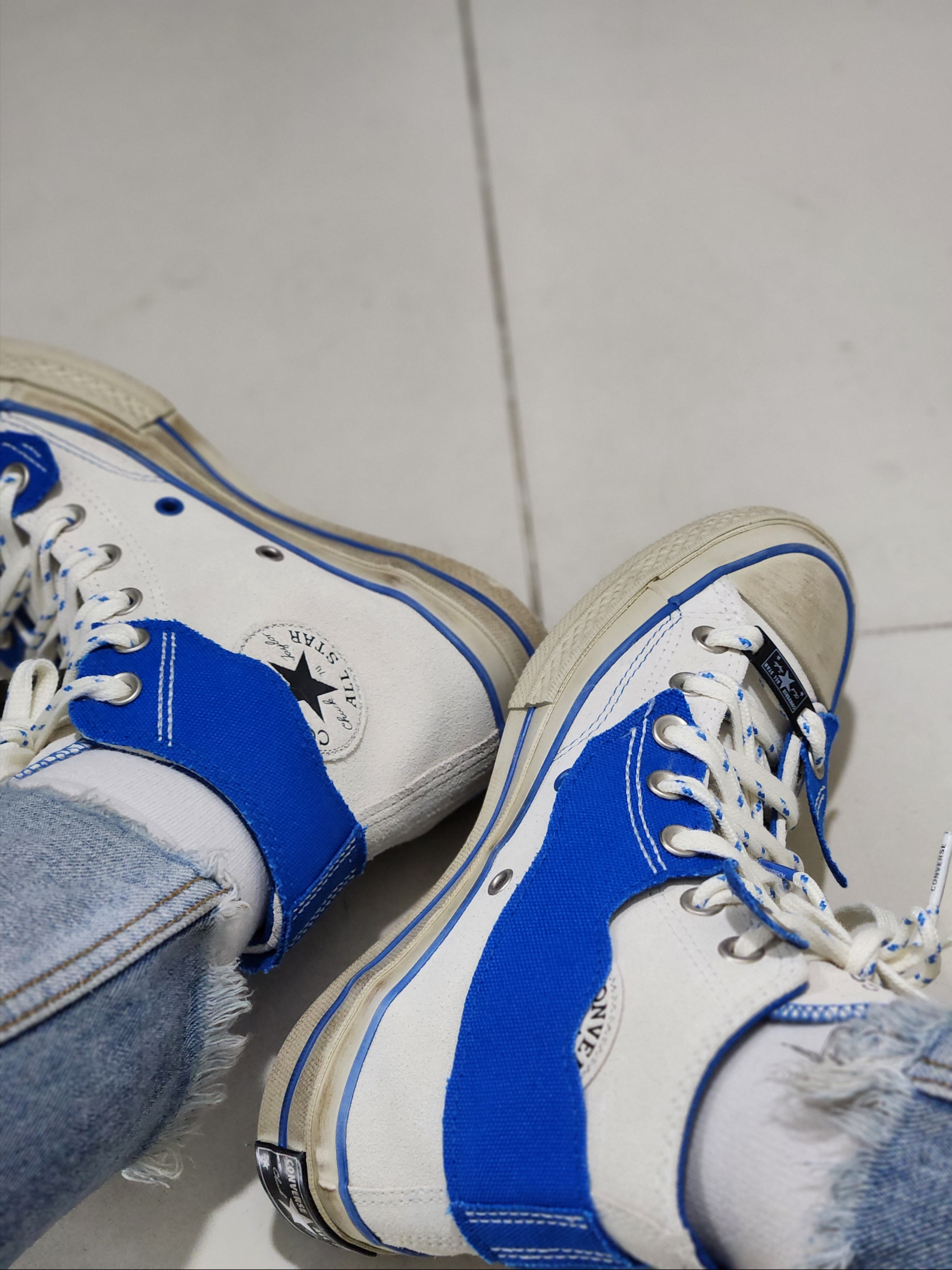 Converse x Ader Error Chuck 70 High White 착용 스타일