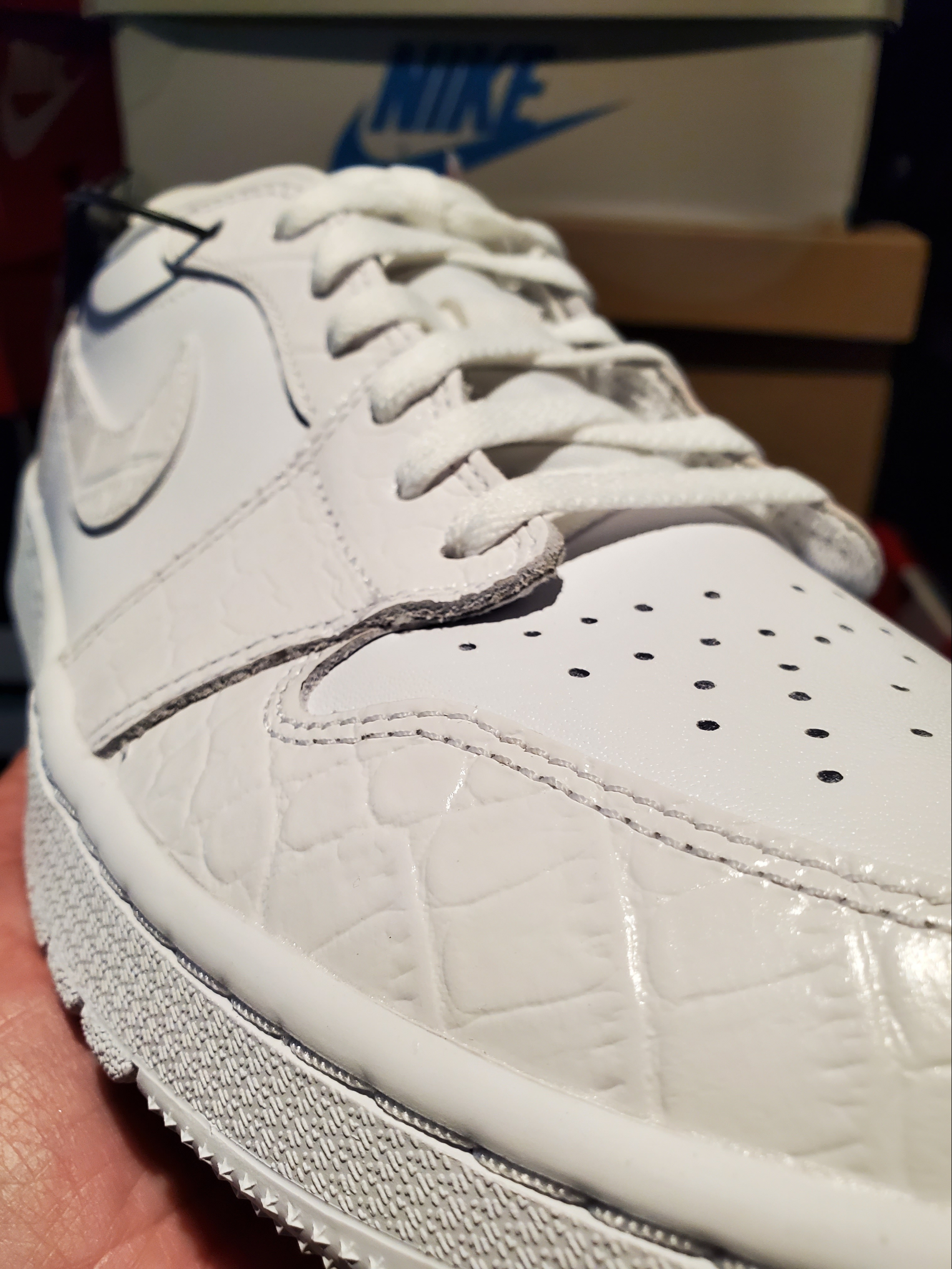 Jordan 1 Low Golf Pure Platinum 착용 스타일 - 4