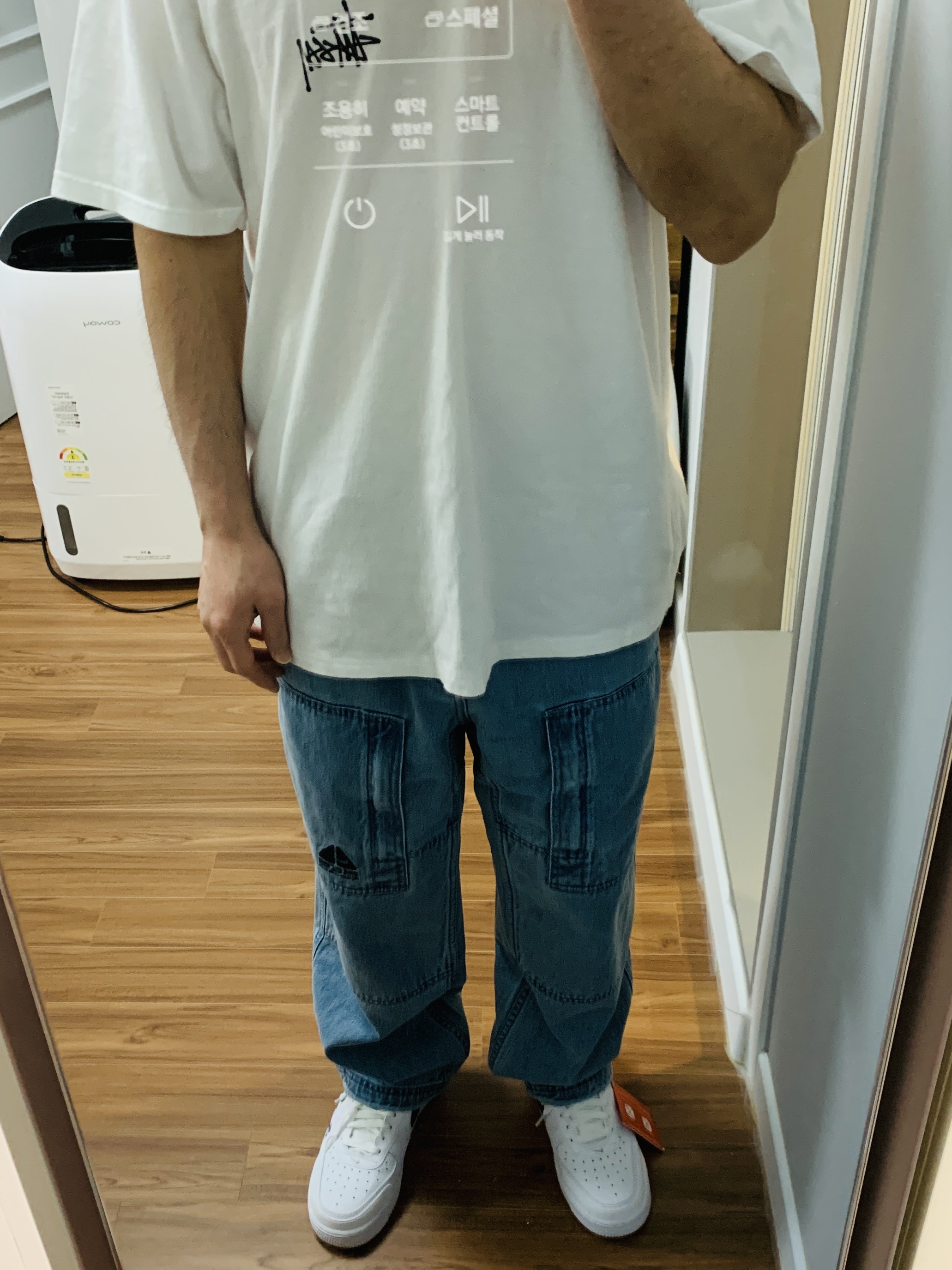 Supreme x Nike ACG Belted Denim Pants Washed Blue - 22FW 착용 스타일 - 1