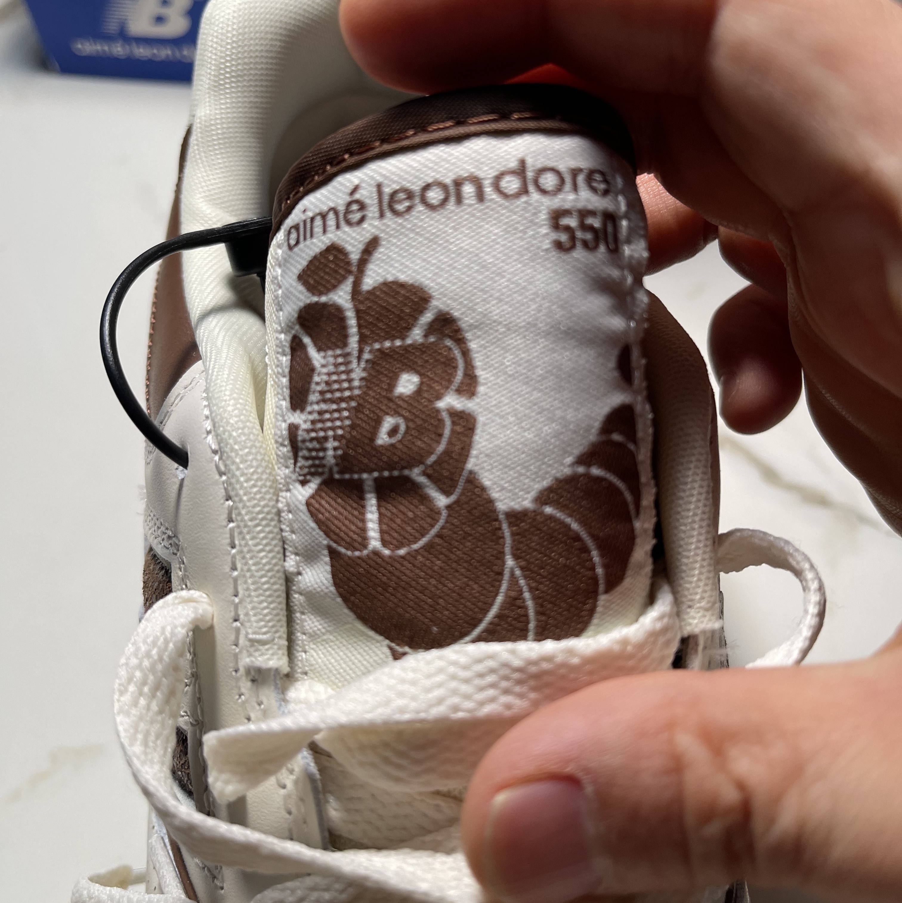 New Balance x Aime Leon Dore 550 Brown 착용 스타일 - 4
