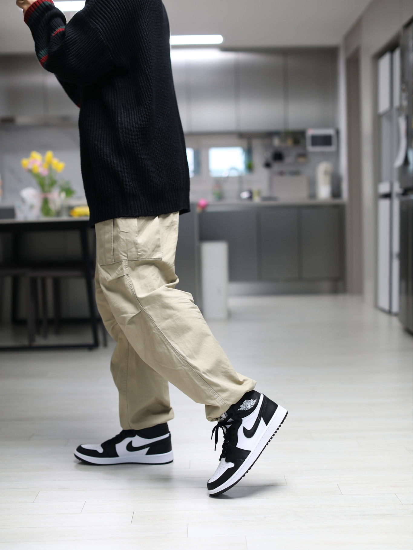 Jordan 1 High Golf White Black 착용 스타일