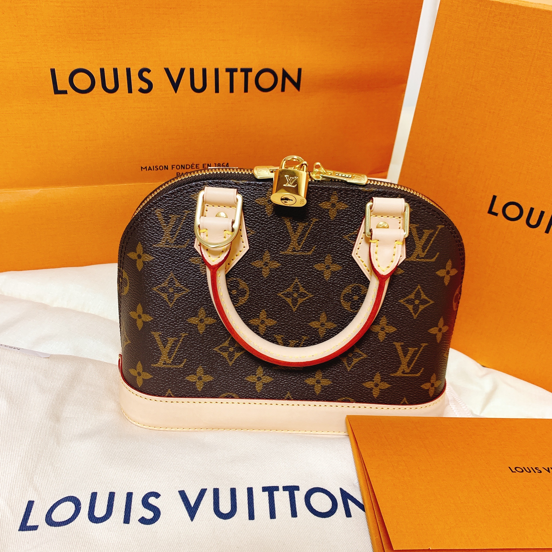 Louis Vuitton Alma BB Monogram 착용 스타일 - 3