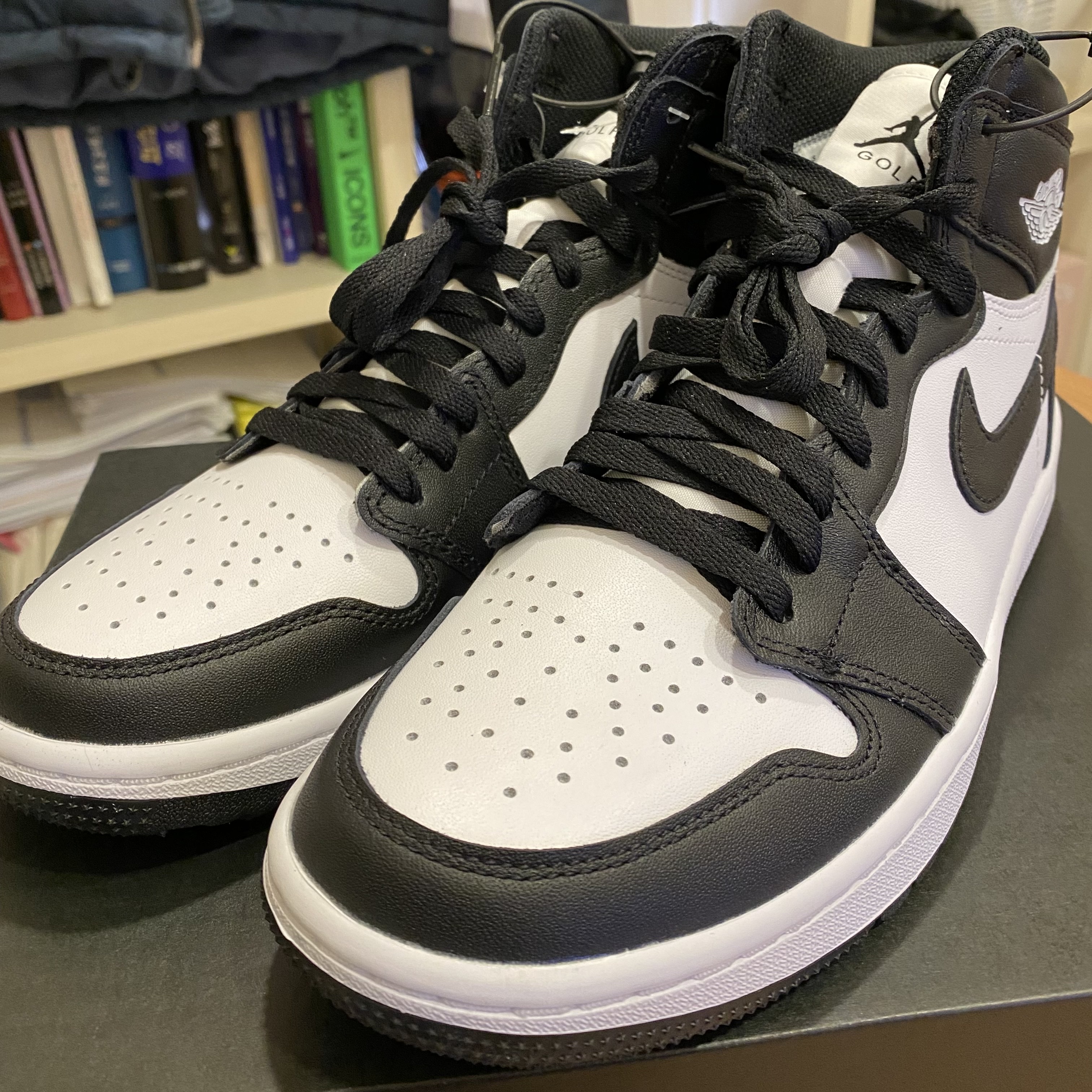 Jordan 1 High Golf White Black 착용 스타일
