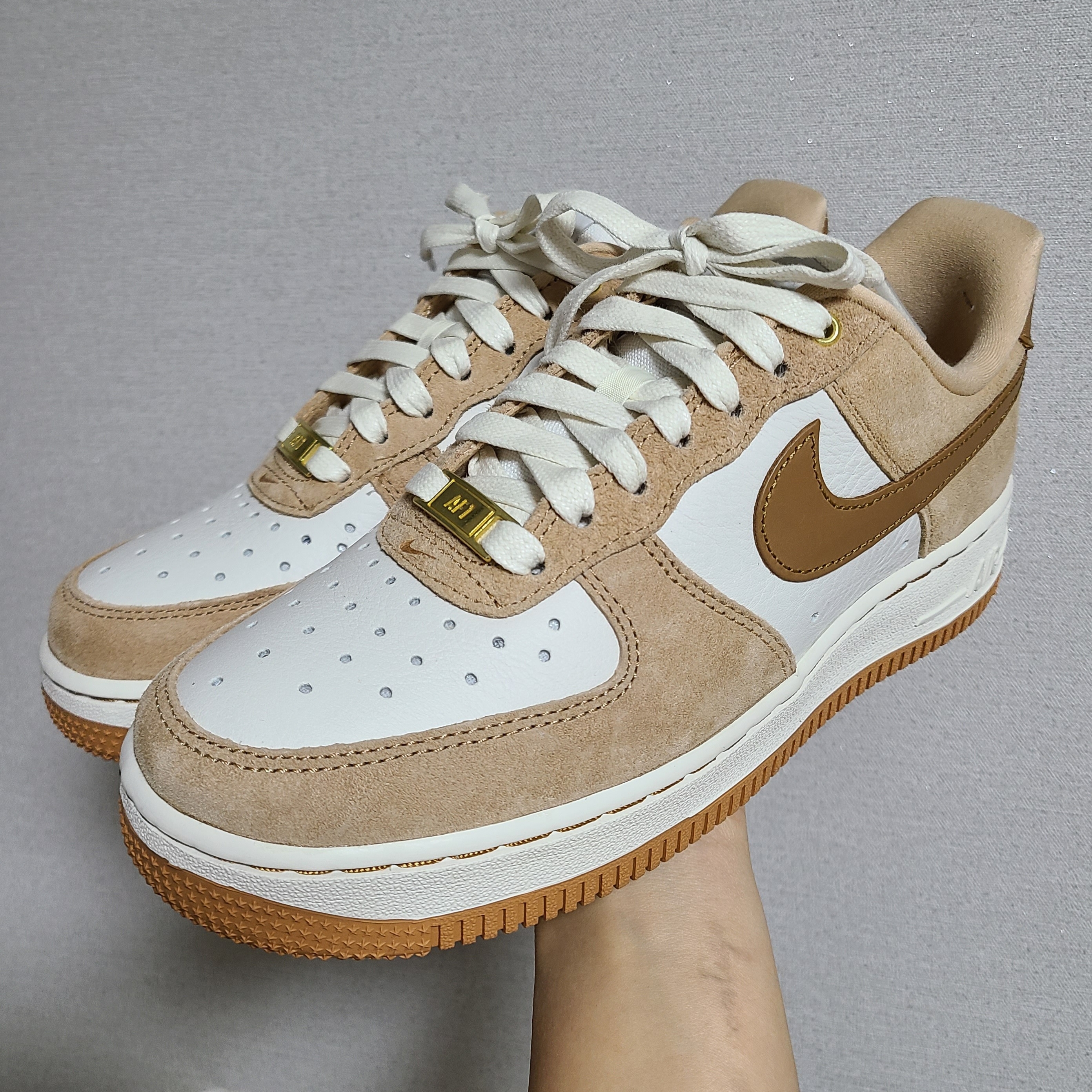 (W) Nike Air Force 1 LXX Flax 착용 스타일 - 2